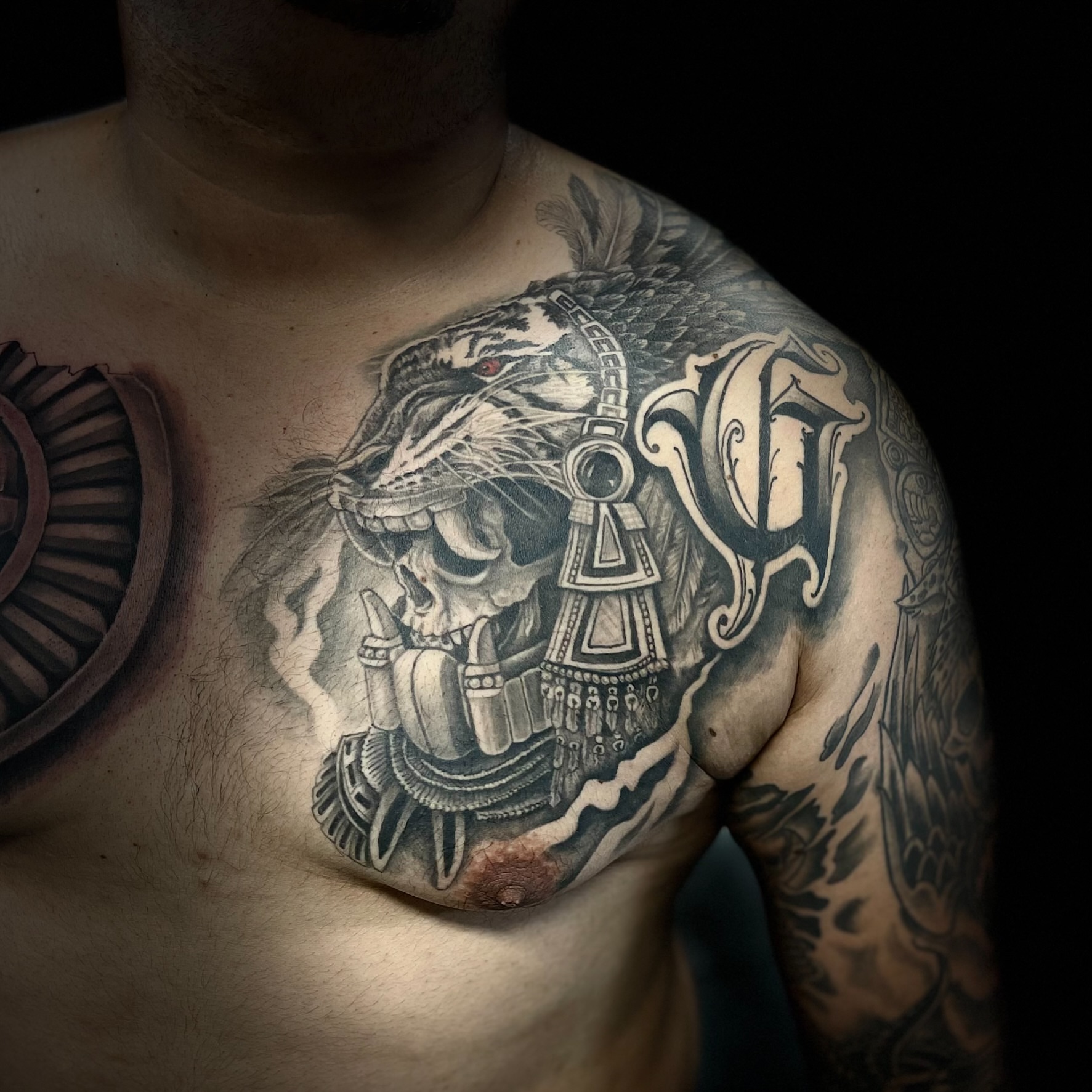Tattoo by @inktherapy916 — black_and_grey, realism