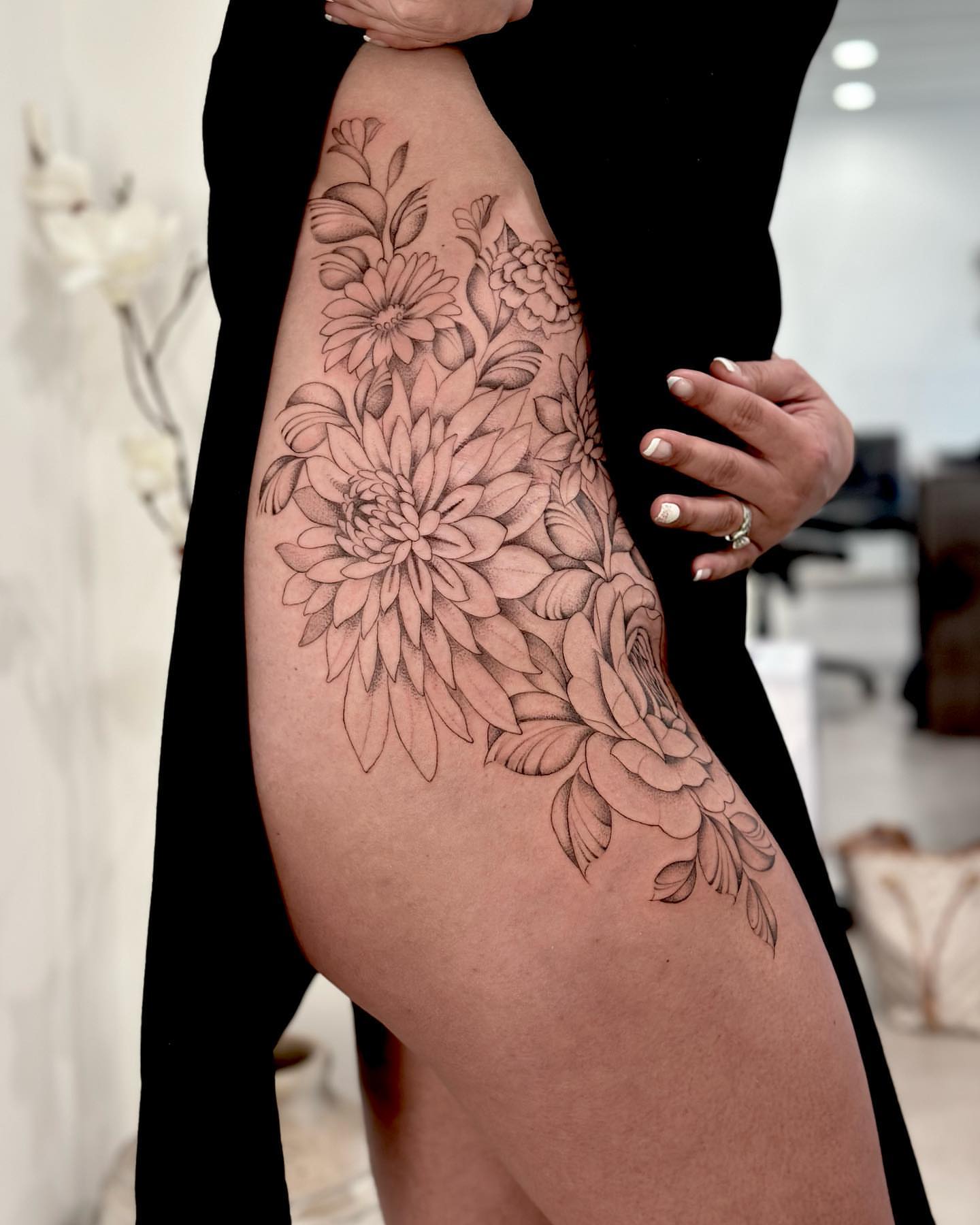 Tattoo by @michatattoos — black_and_grey
