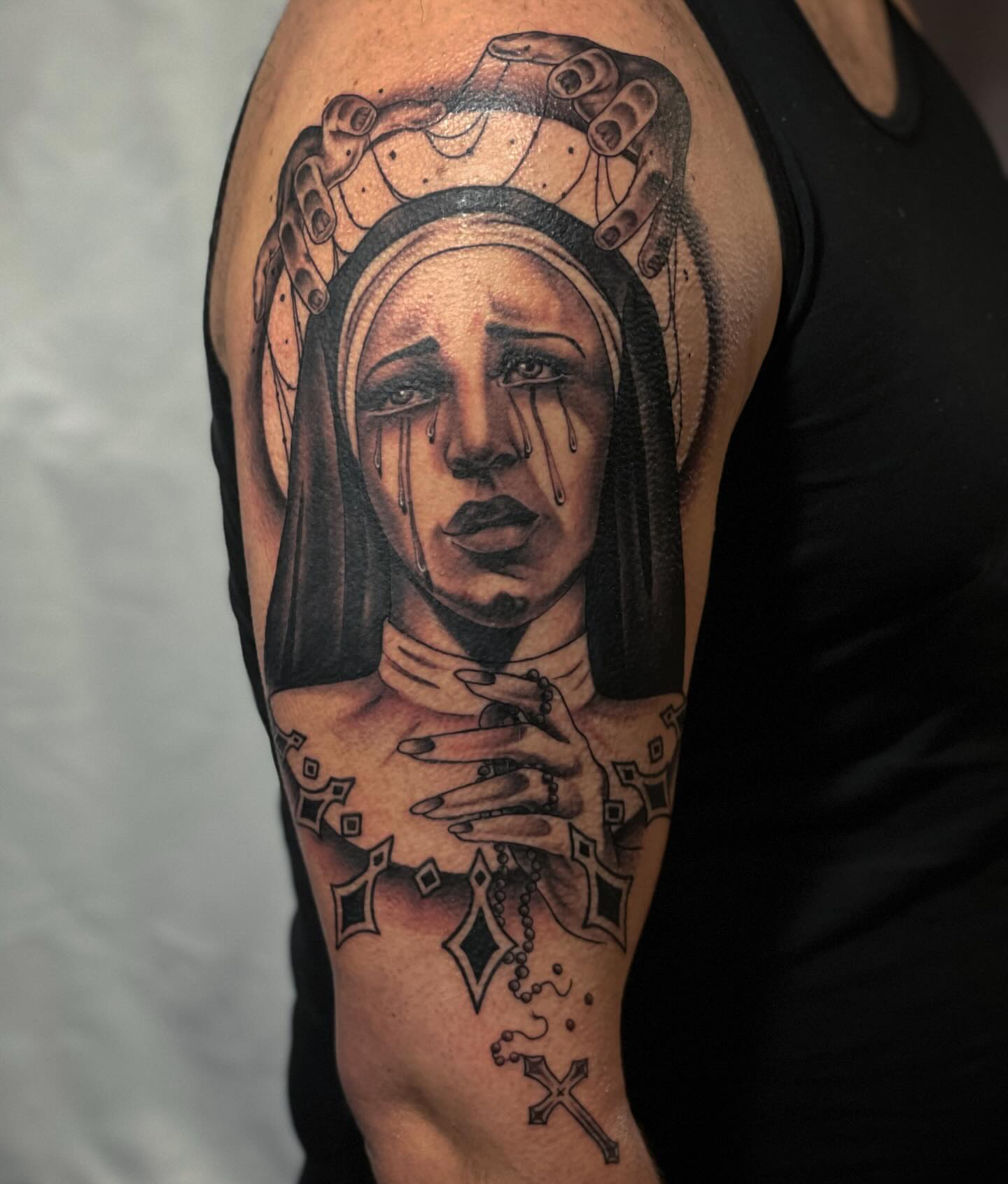Tattoo by @autumnzilla — black_and_grey, realism