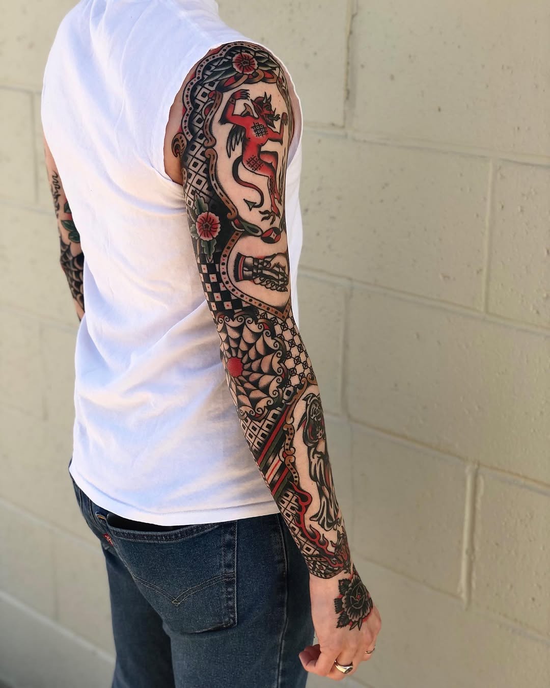 Tattoo by @badlittleyou โ american_traditional, blackwork