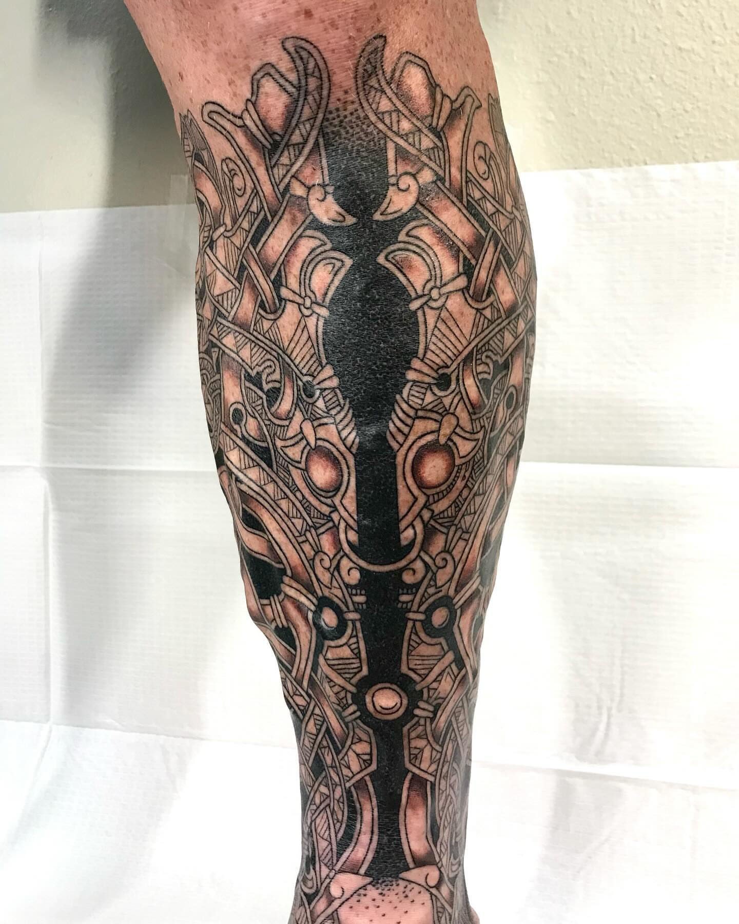 Tattoo by @lucidinceptions — geometric, black_and_grey