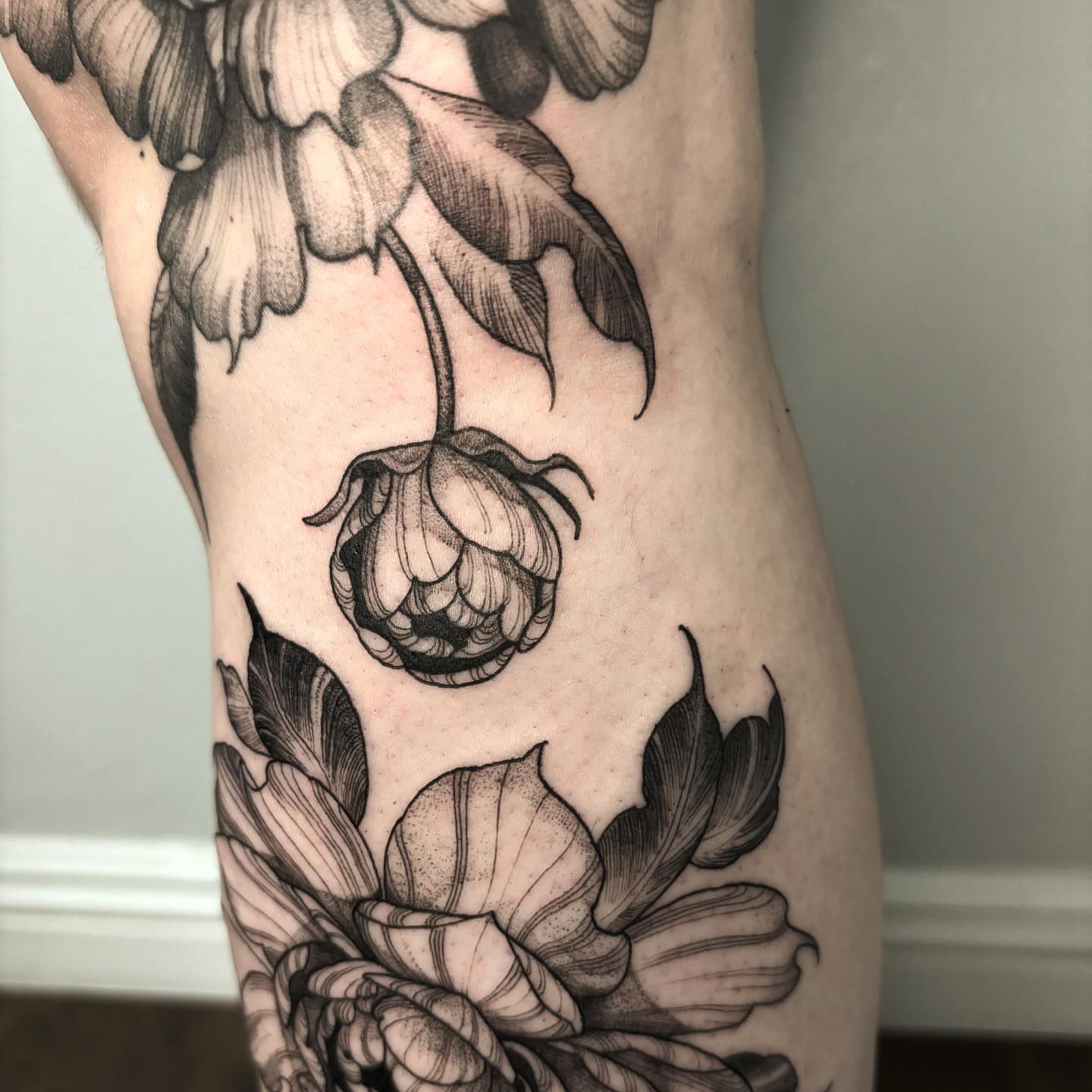 Tattoo by @crvbcore — black_and_grey, realism