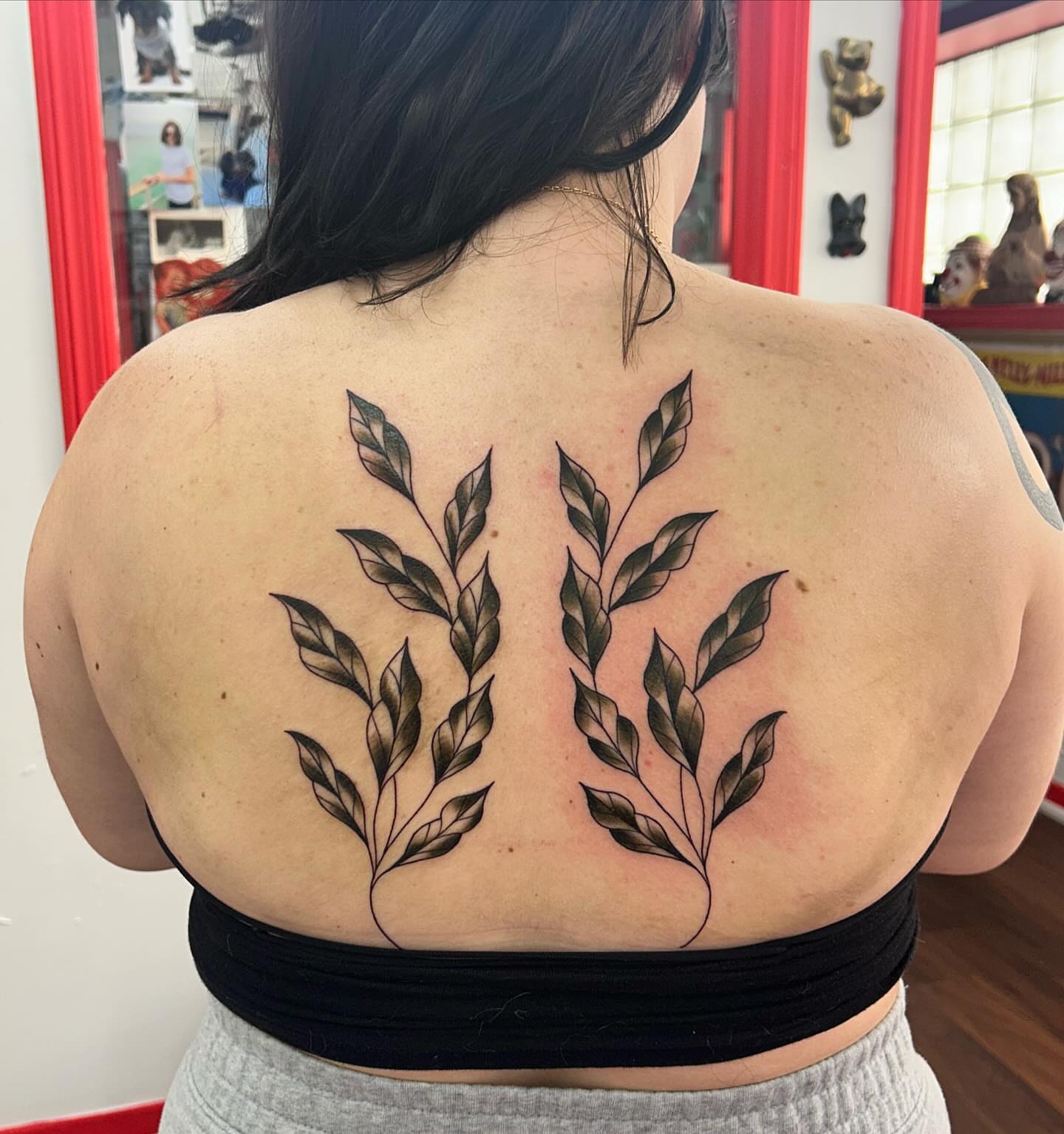 Tattoo by @peytonhaastattoo — black_and_grey
