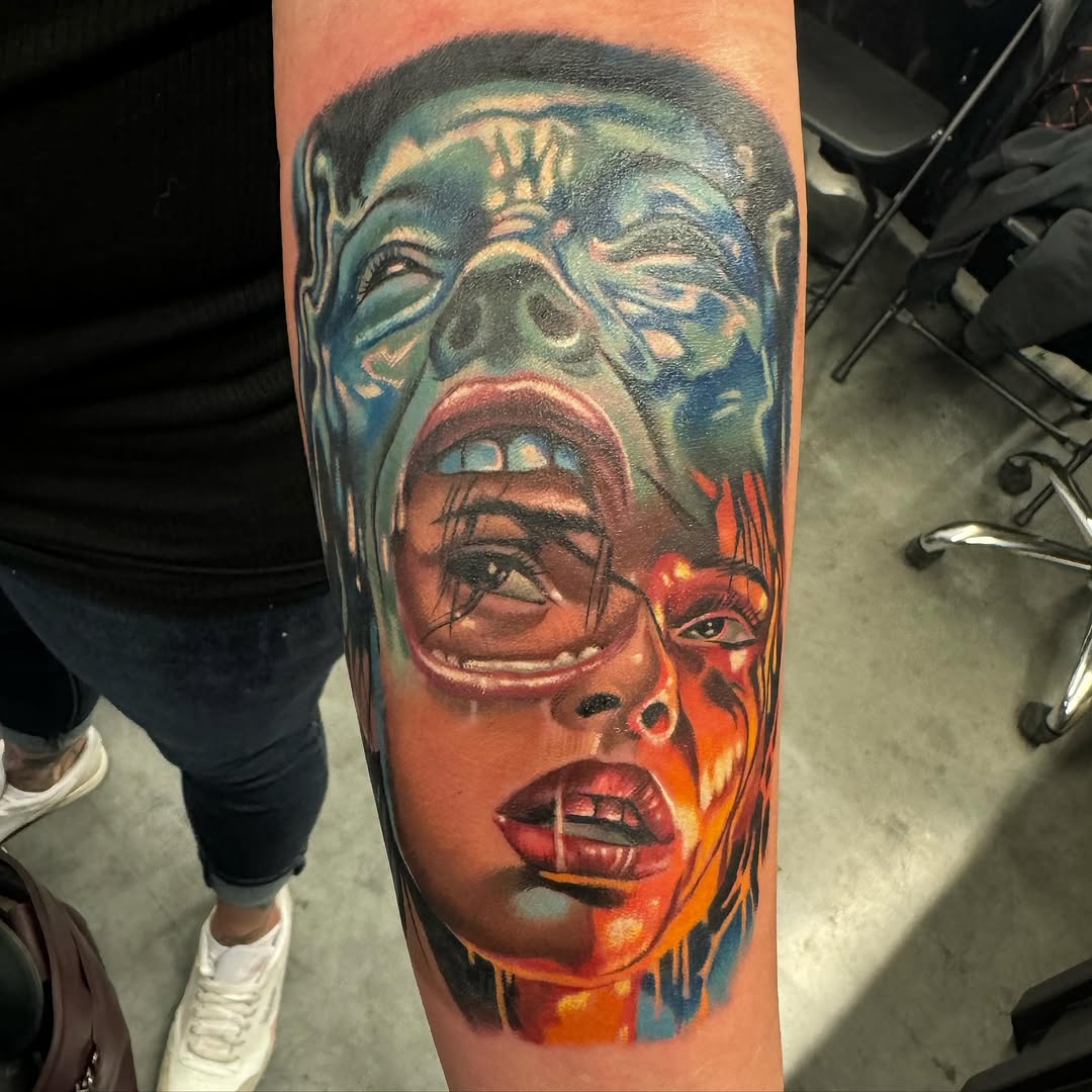 Tattoo by @artofpaulhicks — realism, dark_realism