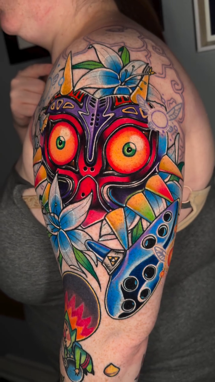 Tattoo by @ali_tattoos — neo_traditional, anime