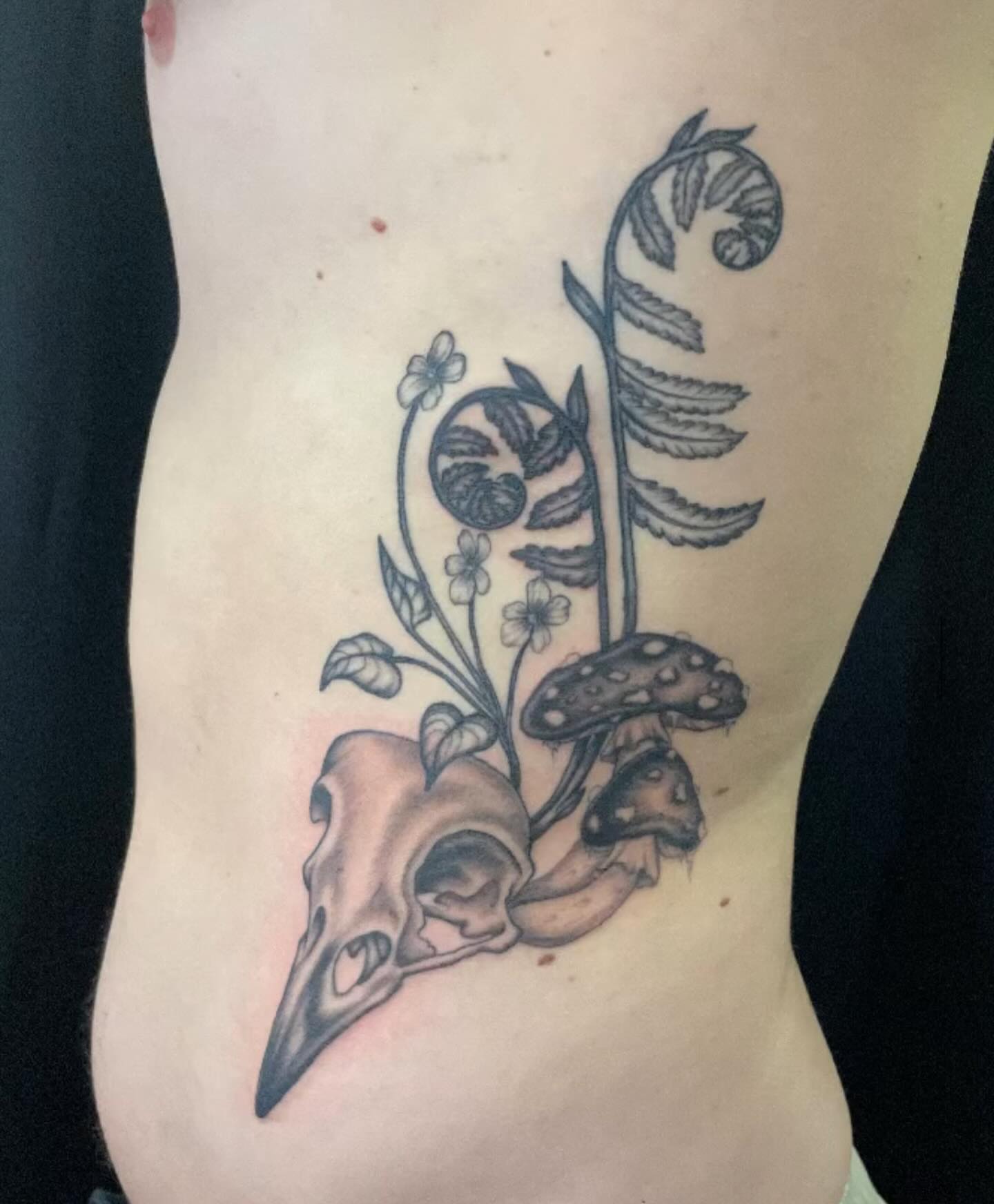 Tattoo by @hildurblom — black_and_grey