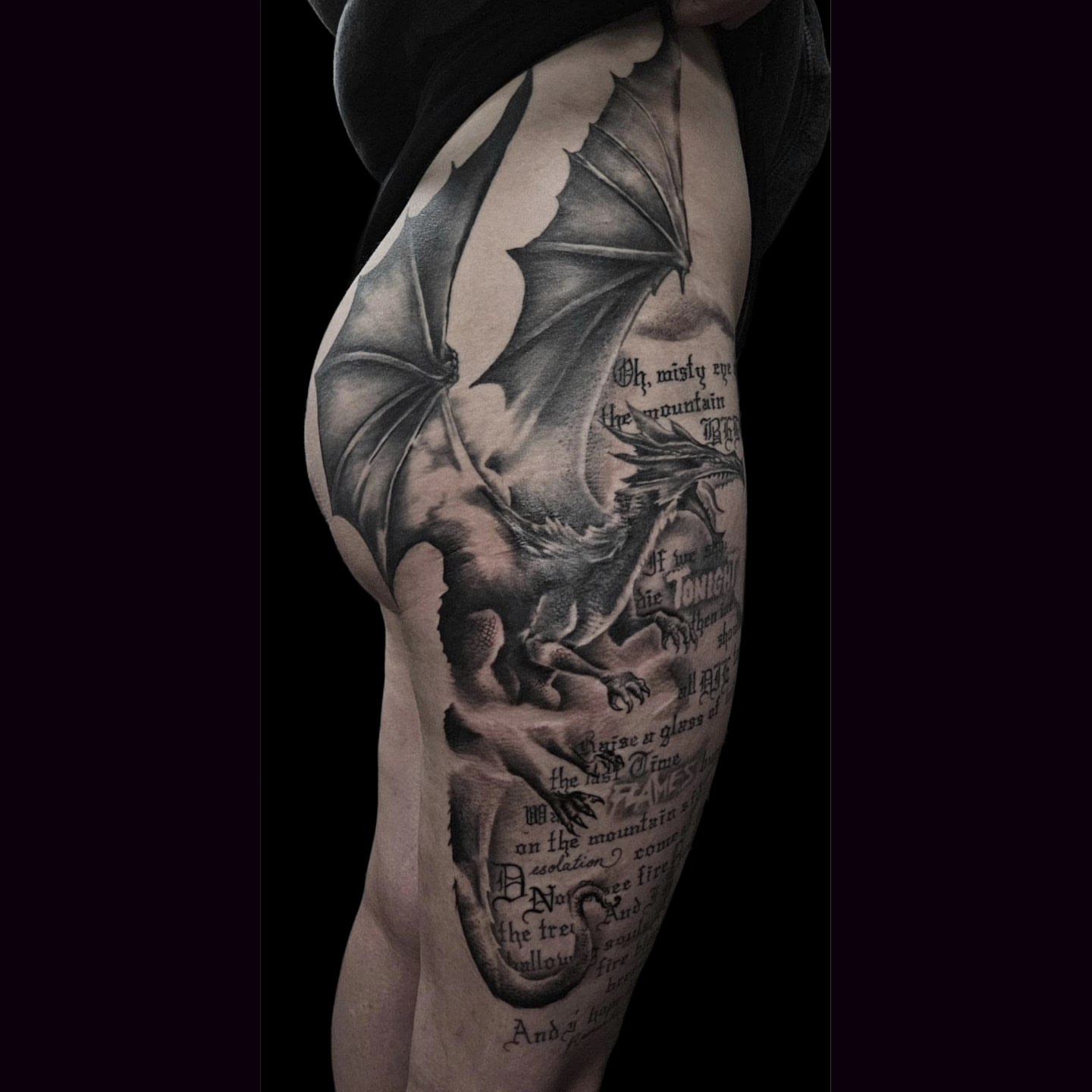 Tattoo by @samanthamcquillanart — black_and_grey, realism