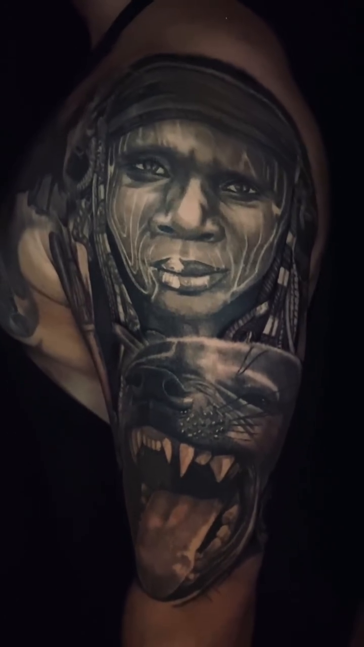 Tattoo by @whoaskedburke — realism, black_and_grey