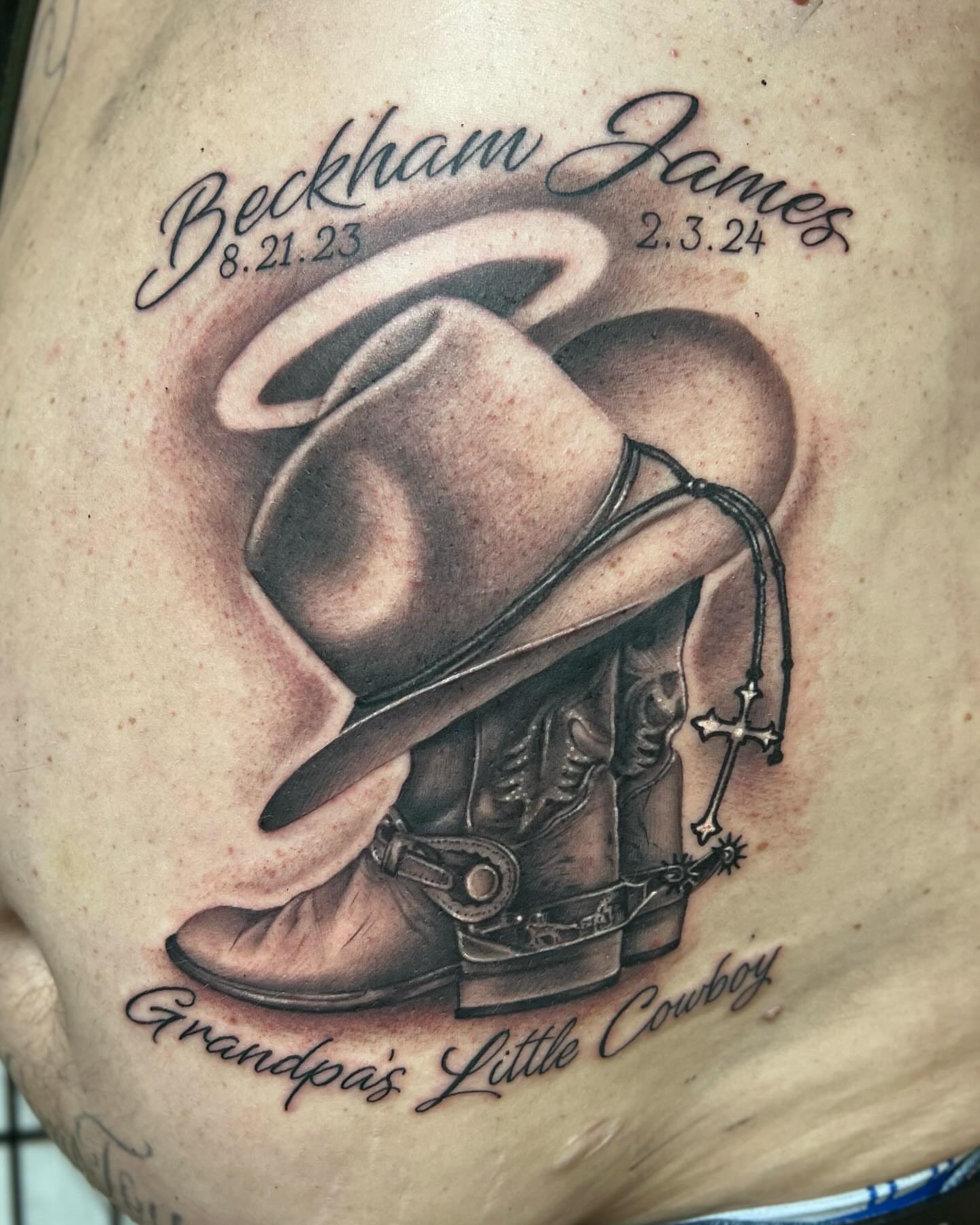 Tattoo by @nickbridwelltattoo — realism, black_and_grey