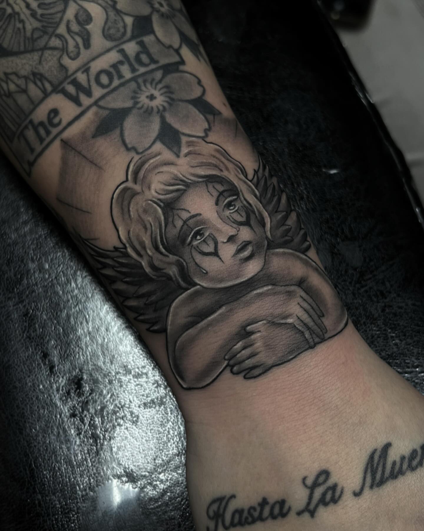 Tattoo by @_keags_the_meags_tattoos_ — black_and_grey, realism