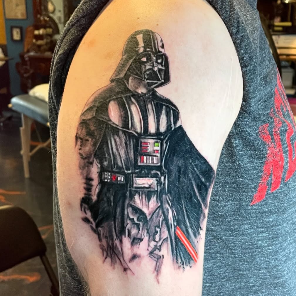 Tattoo by @aaronbeaudette — black_and_grey
