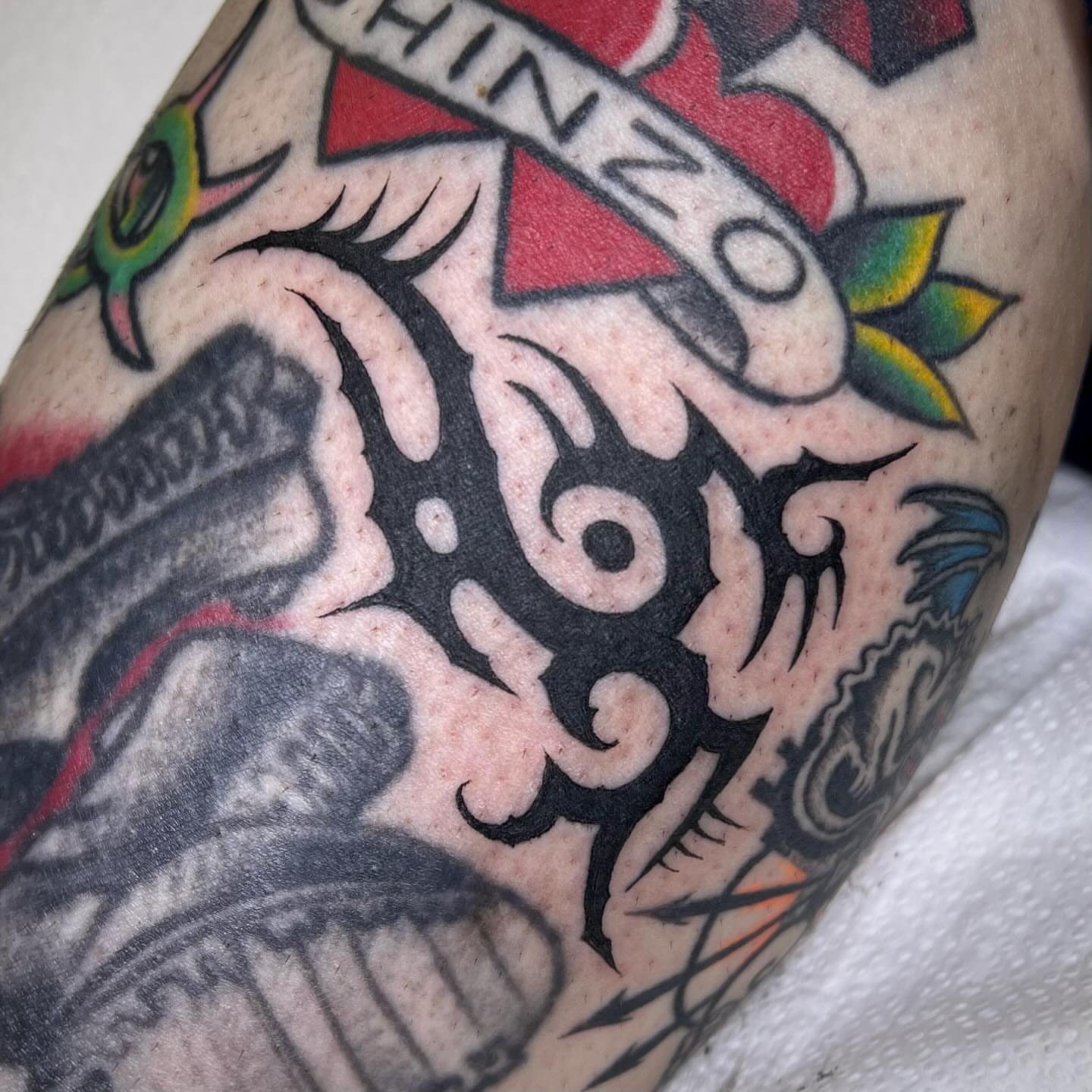 Eye American traditional tattoo on the forearm by ⛓ Emily ⚔️ Milja ⛓