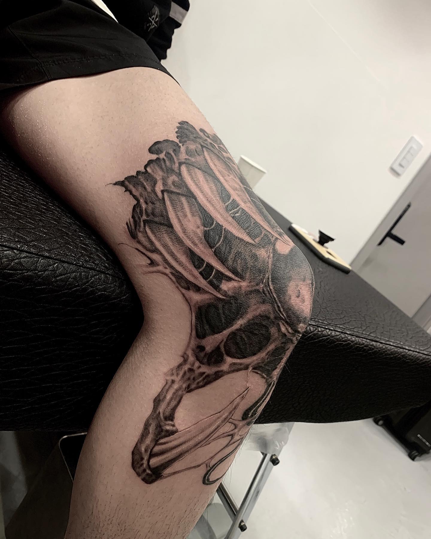 Tattoo by @99_blk — black_and_grey, realism