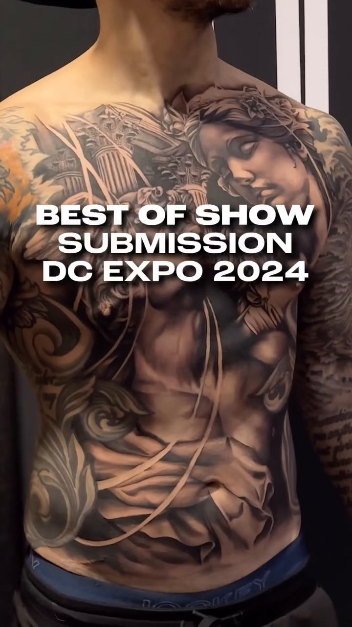 Religious figures and anatomical details realism tattoo by Brayan Molina