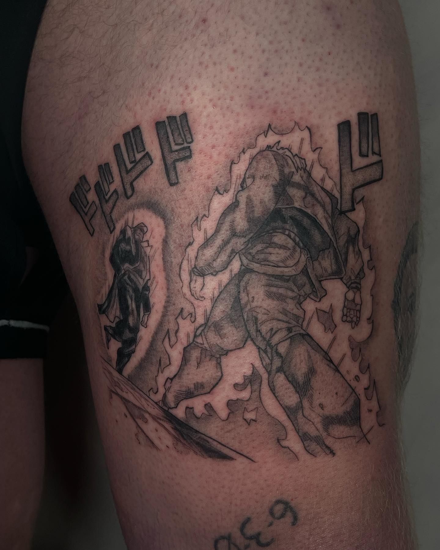 Tattoo by @softnddirty — black_and_grey