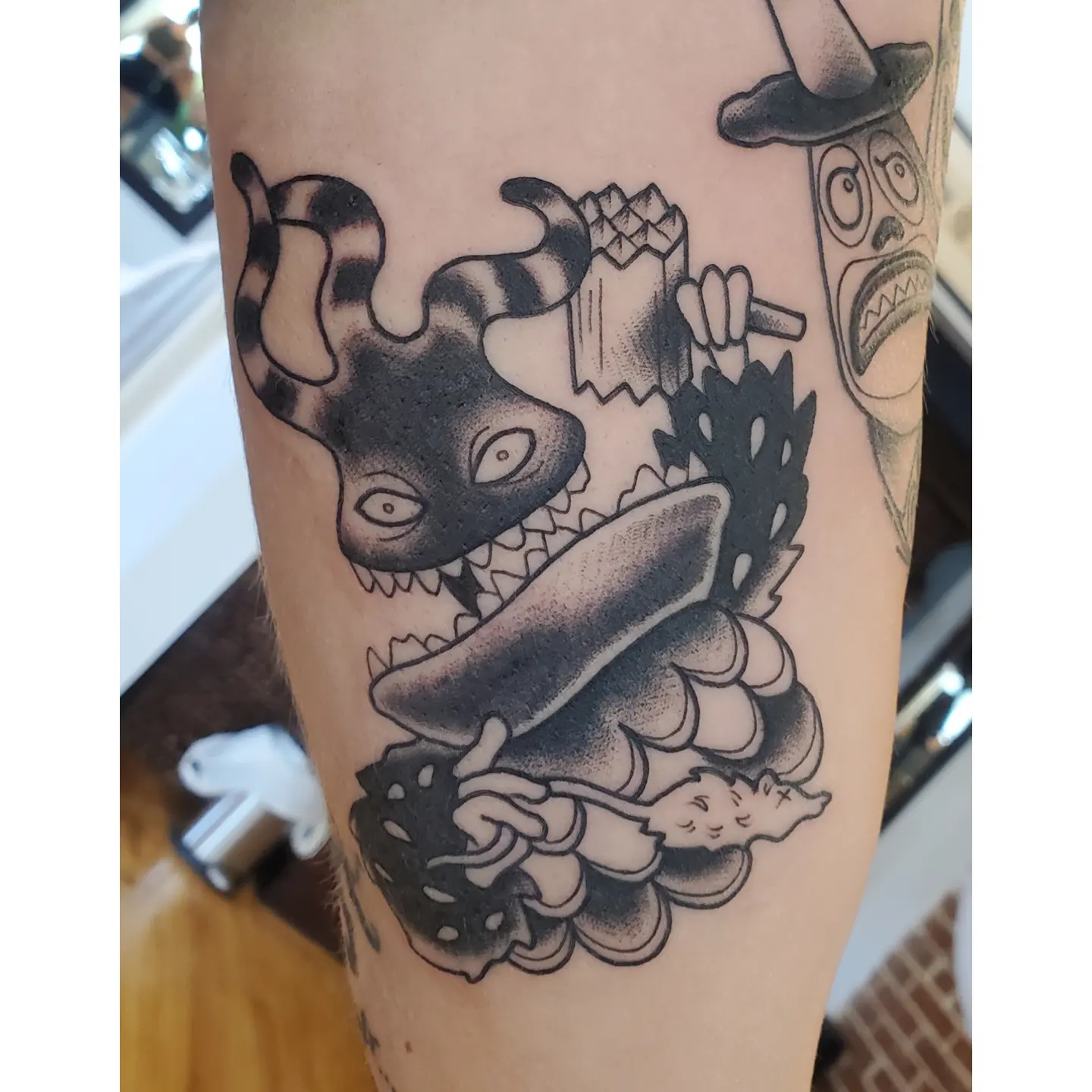 Tattoo by @katy_did_it — black_and_grey