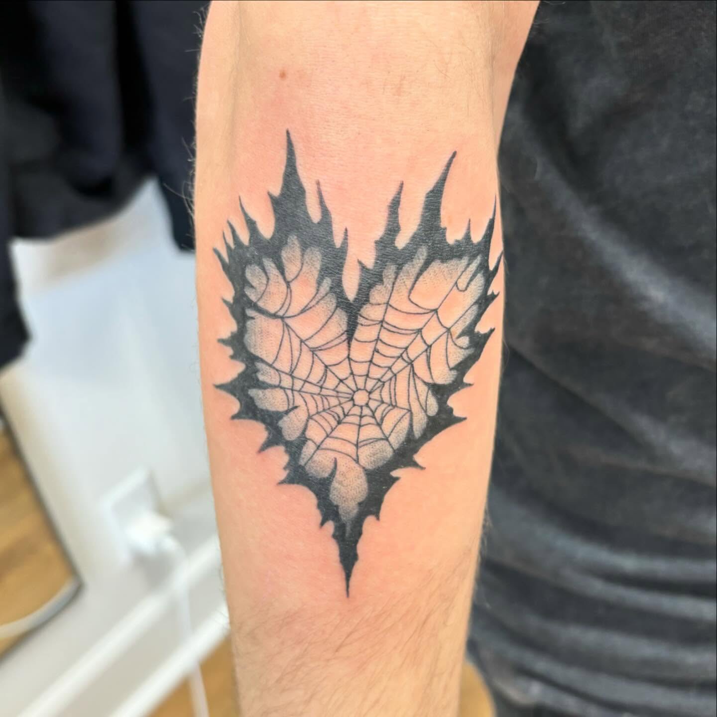 Tattoo by @xwoodlandcorex — dotwork, geometric