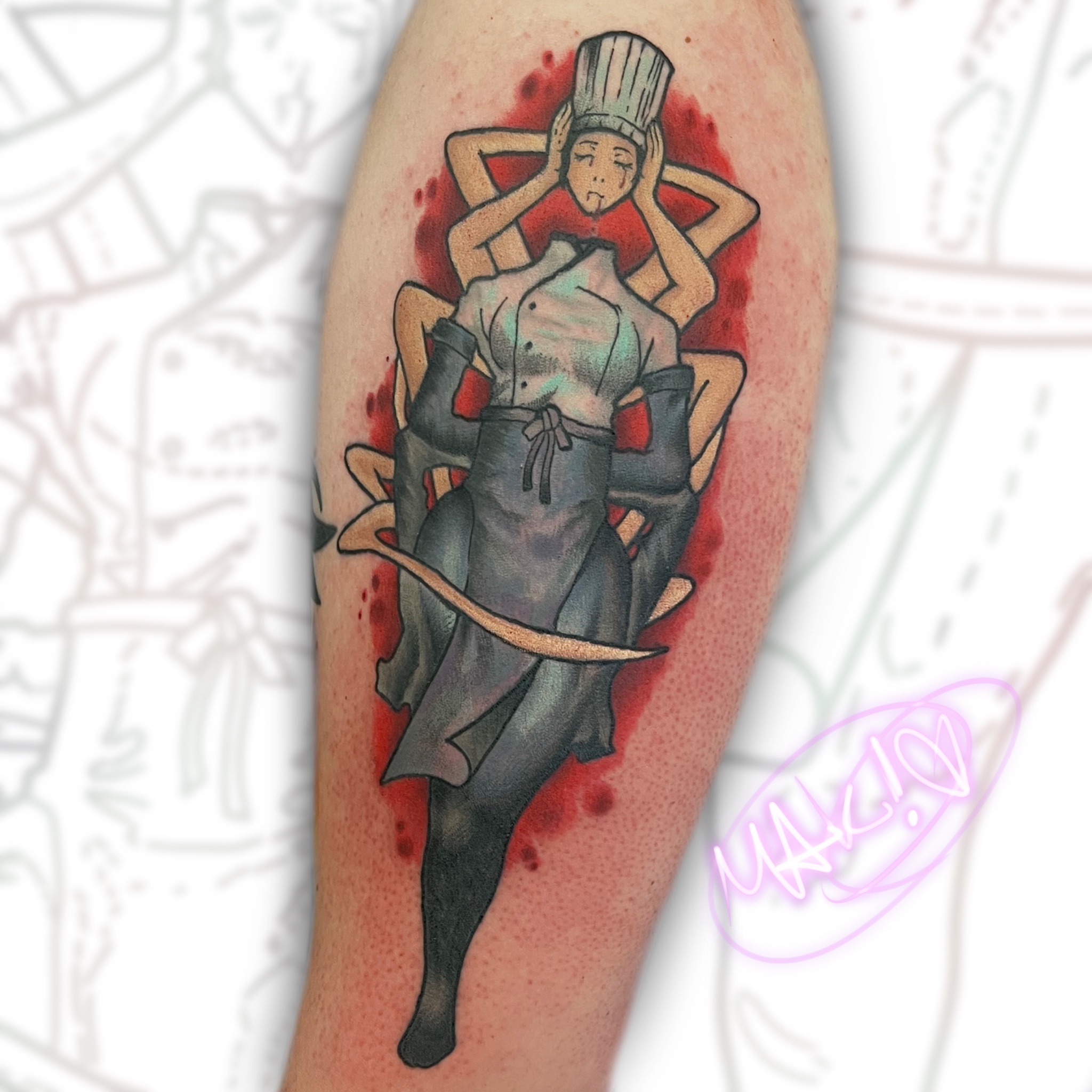 Tattoo by @probablymakayla — anime