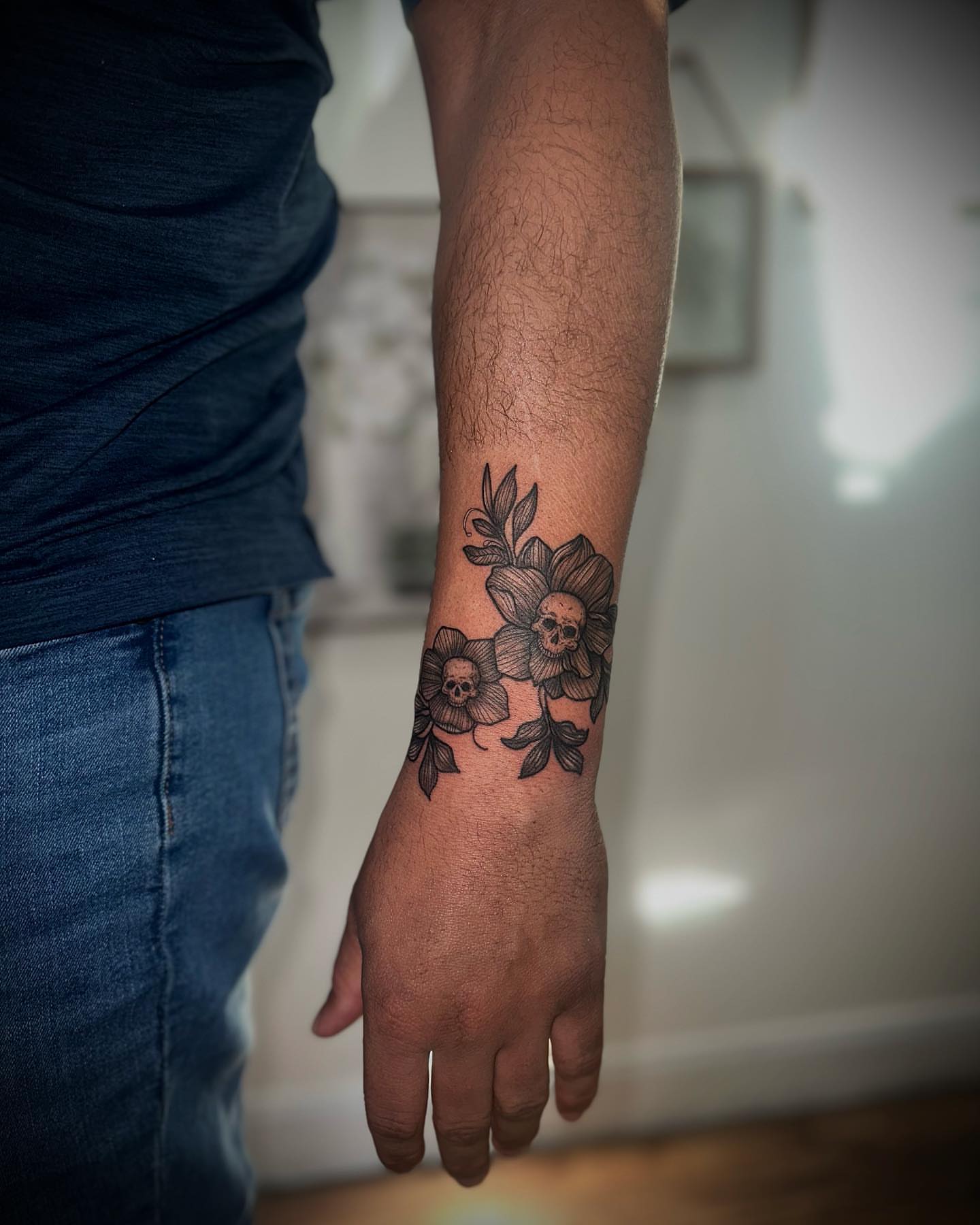 Tattoo by @timothythetattooist — black_and_grey