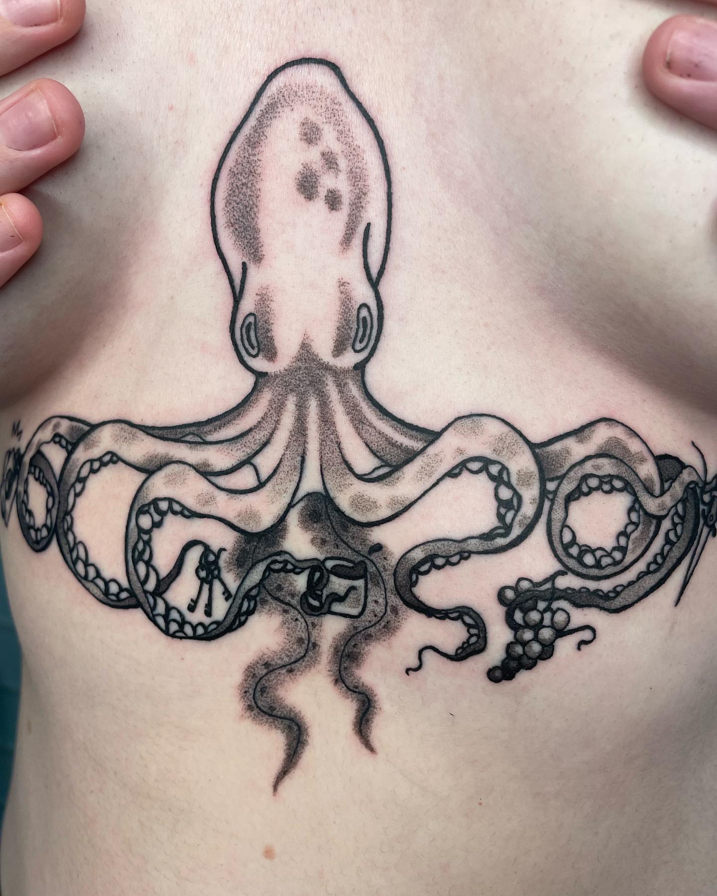 Tattoo by @firststepentropy — dotwork