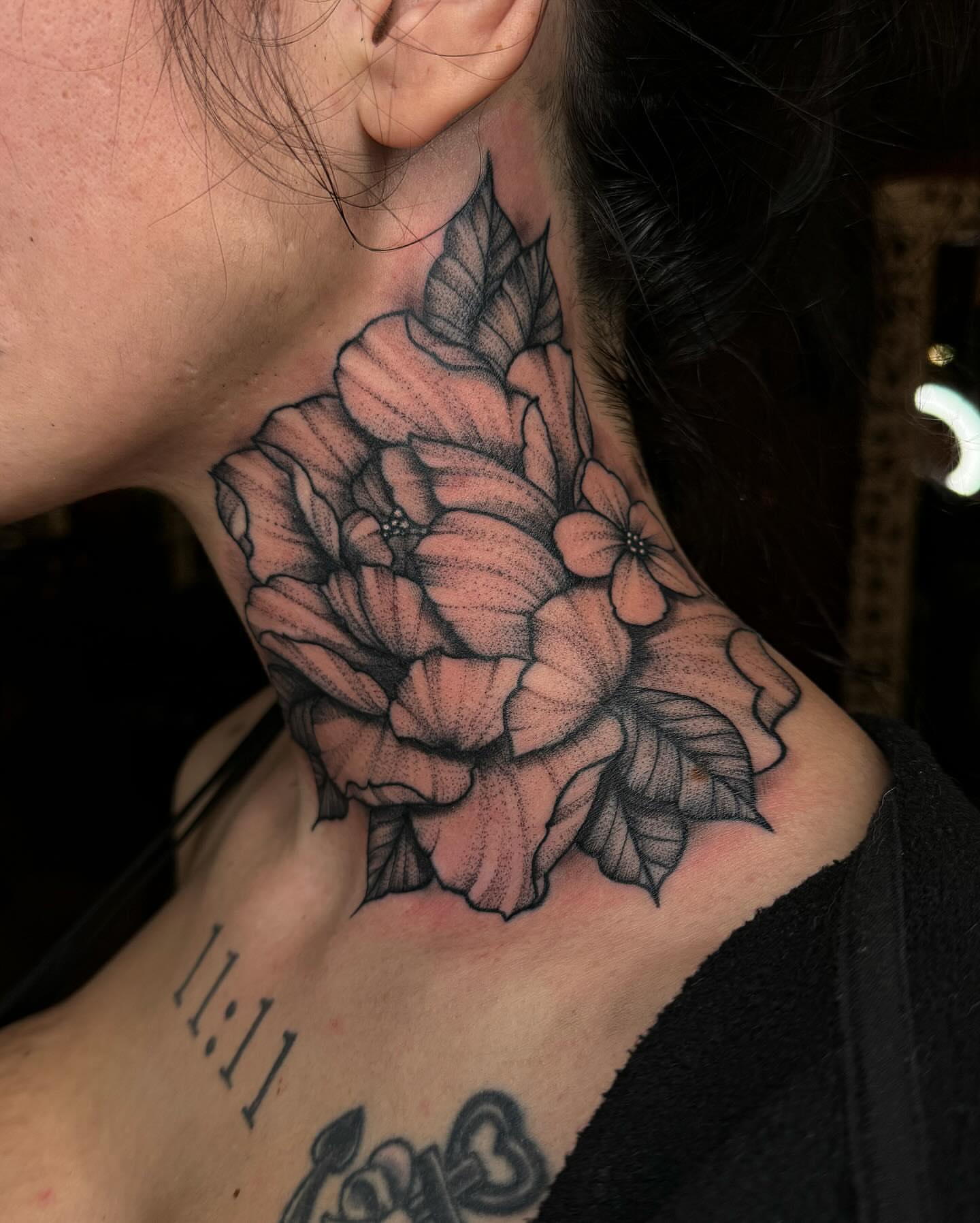 Tattoo by @thepaintedlady_tattoo — dotwork, black_and_grey