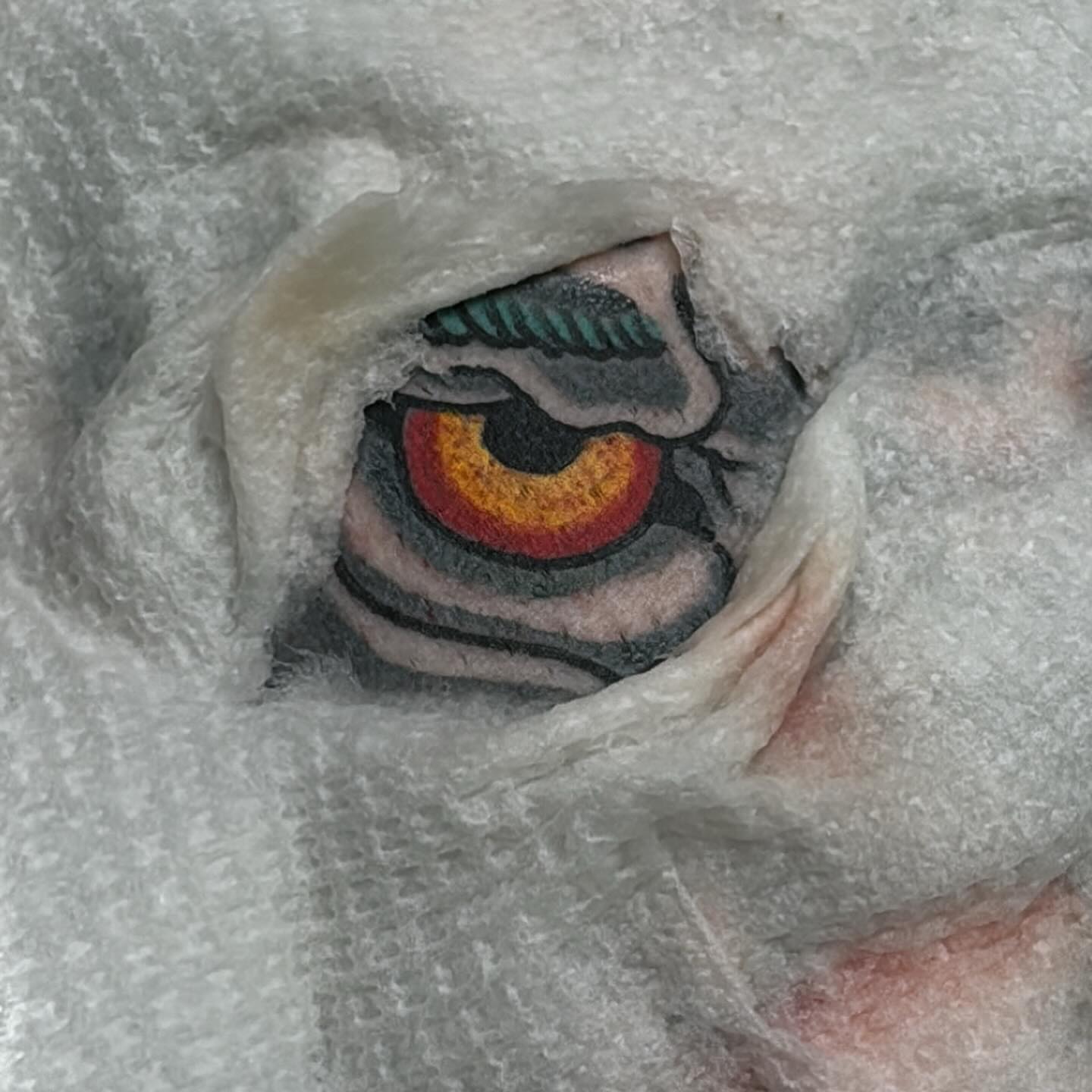 Eye dotwork tattoo by Timothy Wood