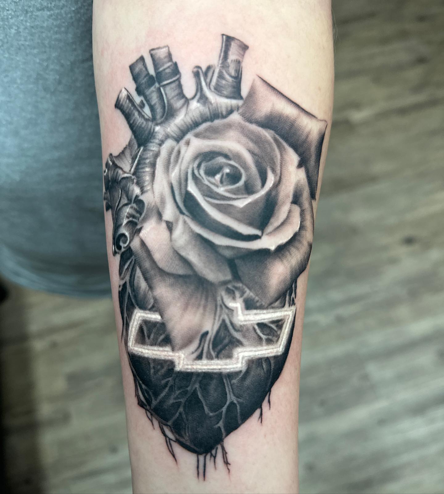 Tattoo by @chanler_tattoos — black_and_grey, realism