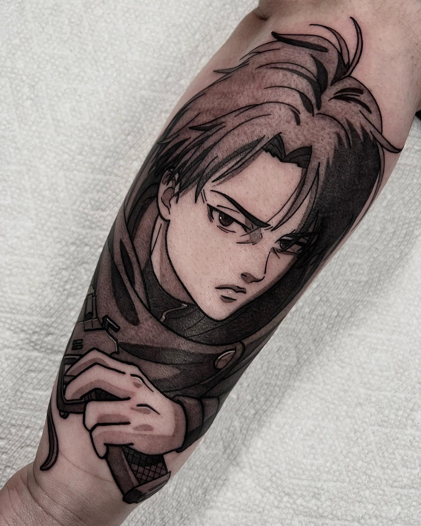 Tattoo by @bingtattoos — anime