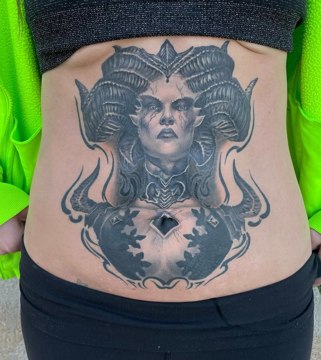 Tattoo by @hudslim — dark_realism, black_and_grey