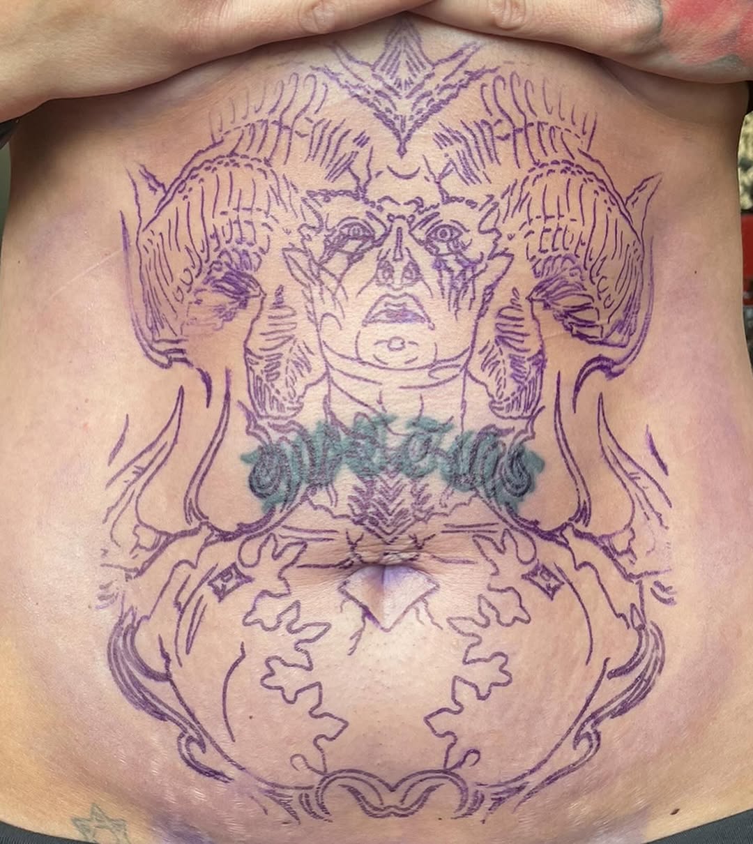 Tattoo by @hudslim — dark_realism, blackwork