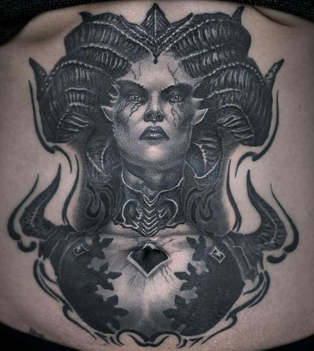 Tattoo by @hudslim — dark_realism, black_and_grey