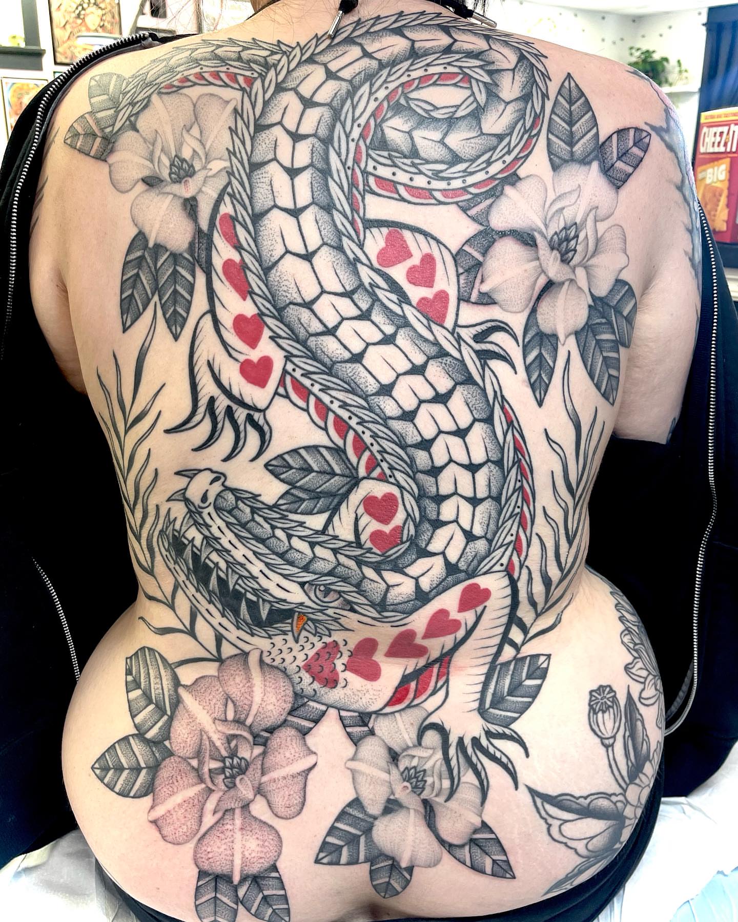 Tattoo by @jasonryantattoos — american_traditional, trash_polka
