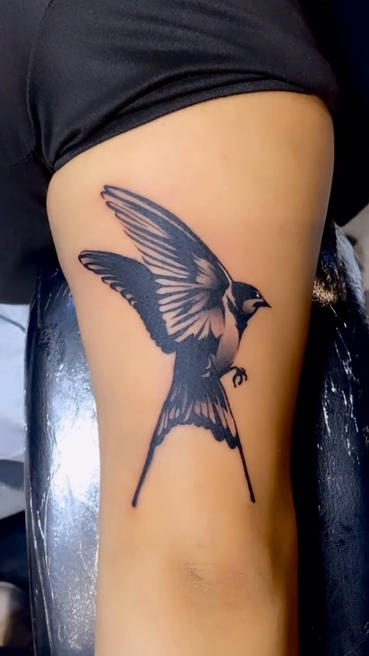 Tattoo by @inkedbychristian — black_and_grey, realism