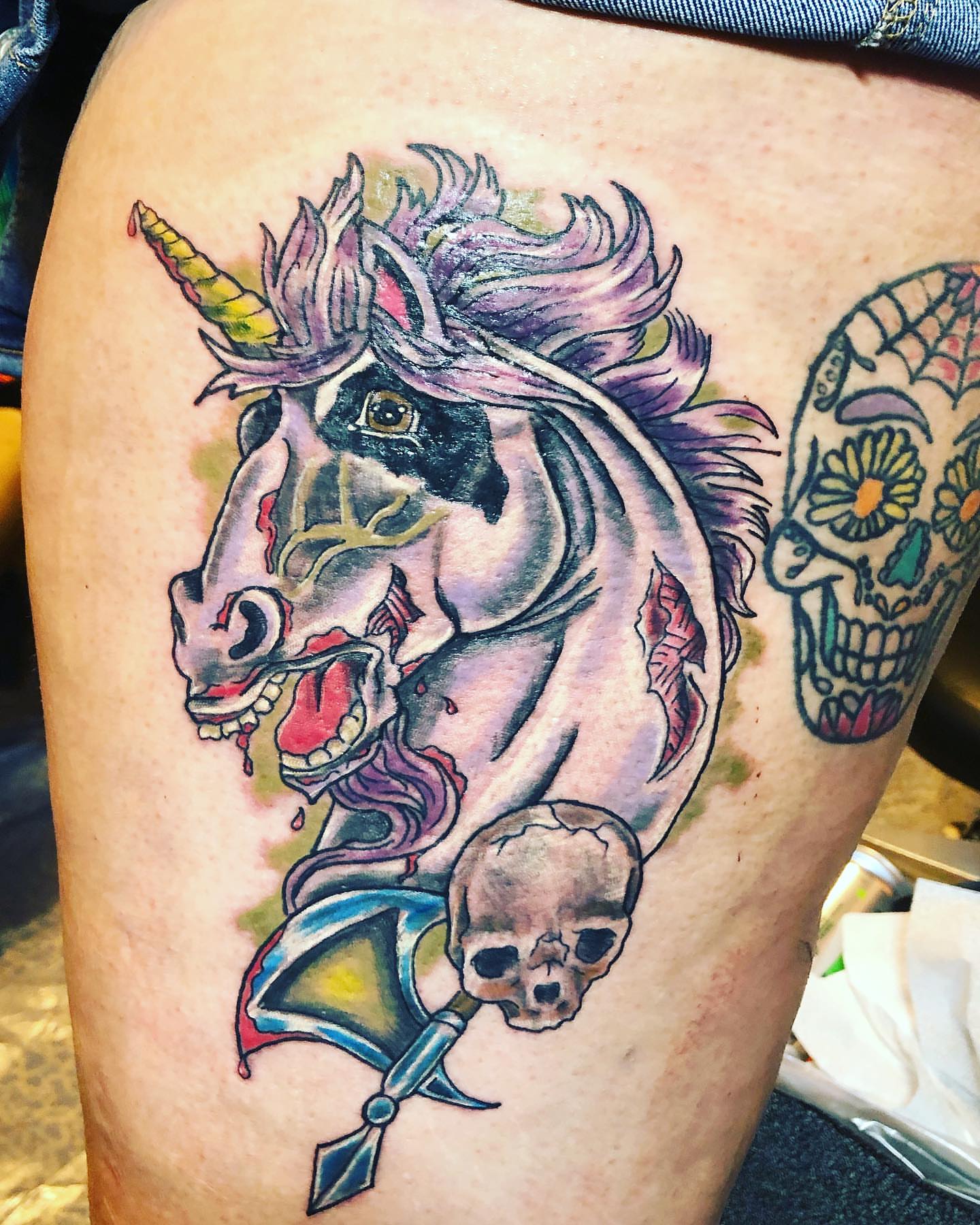 Tattoo by @forestnotttattoo — dark_realism