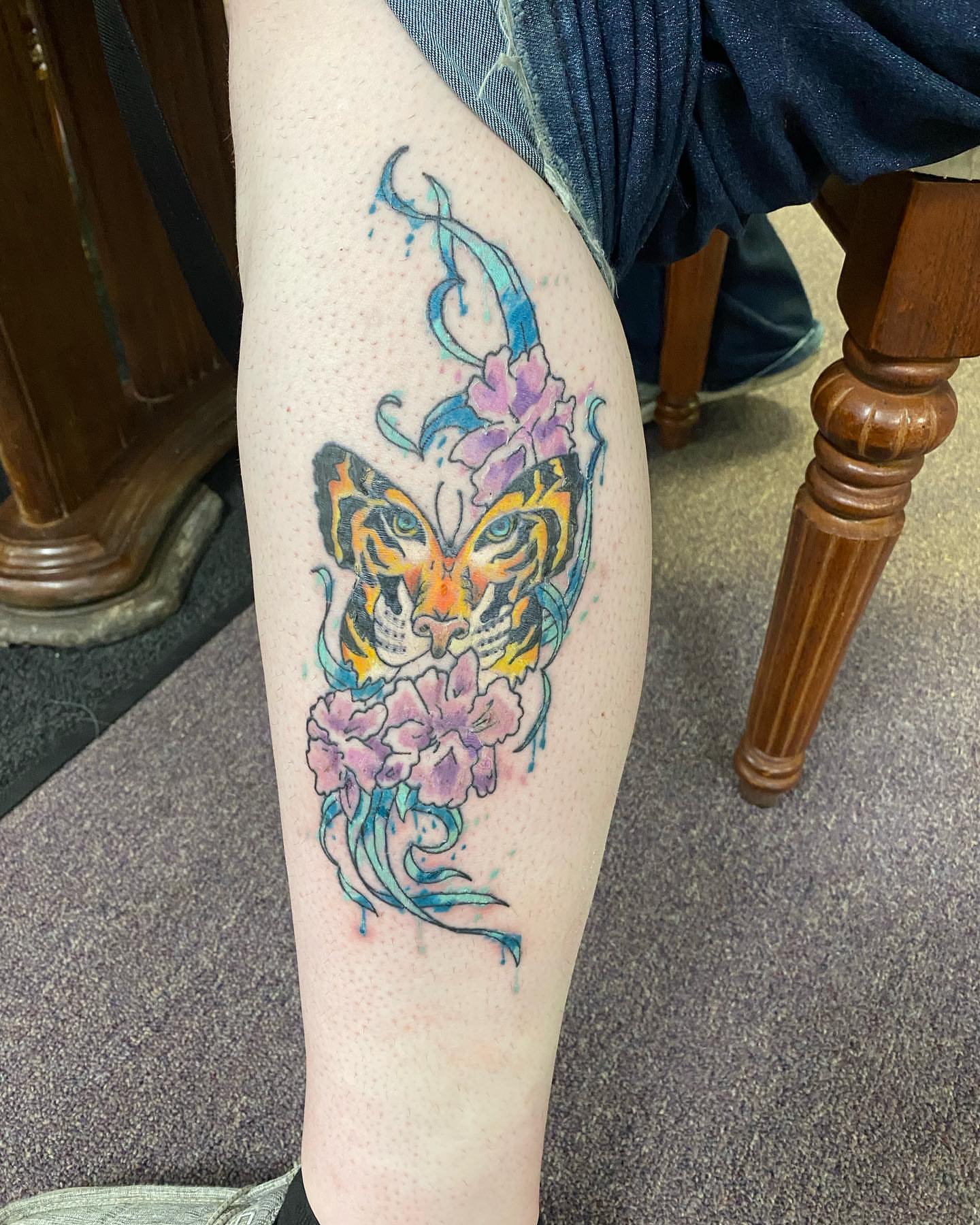 Tattoo by @forestnotttattoo — watercolor