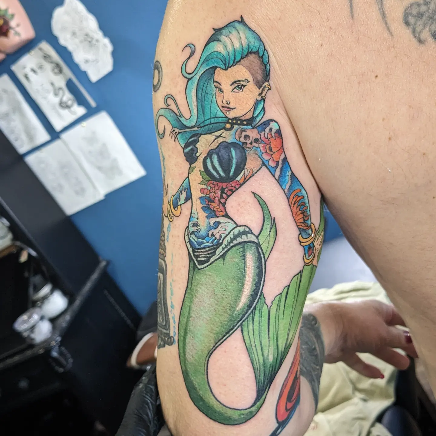 Tattoo by @lizzywiglz — new_school, illustrative