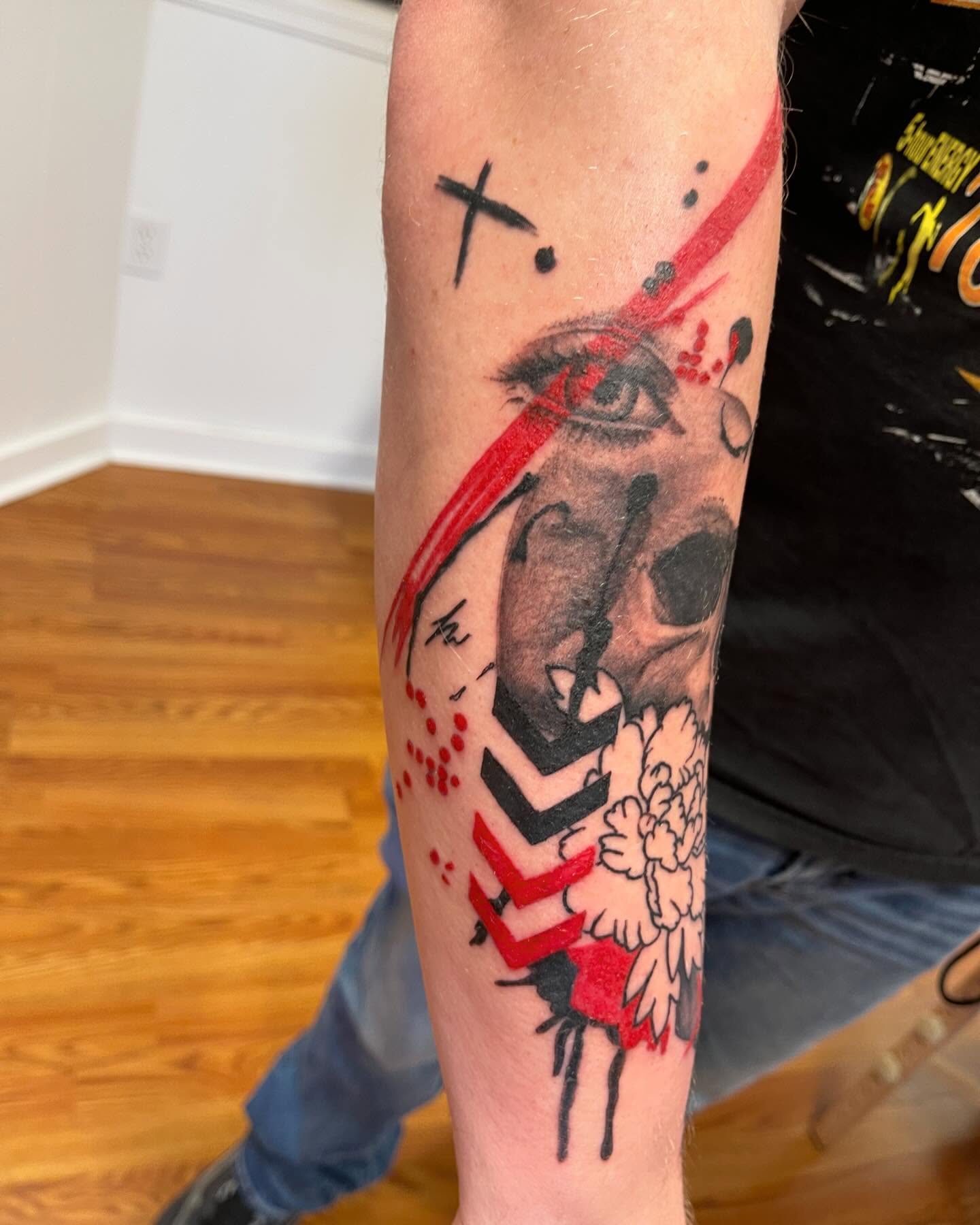 Tattoo by @tobiaztattooz — dotwork, realism