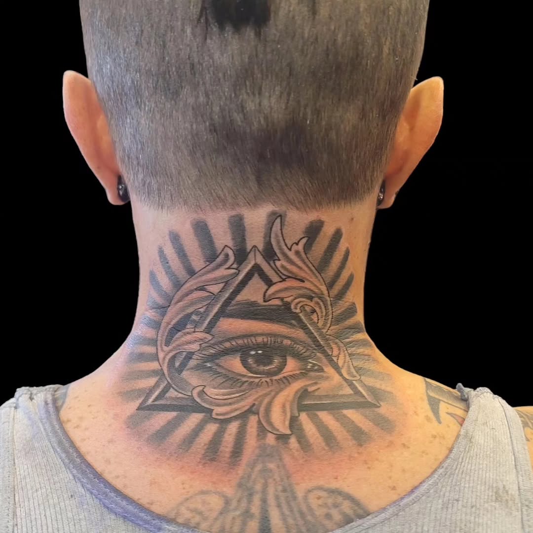 Tattoo by @bigcdotatts — black_and_grey, ornamental