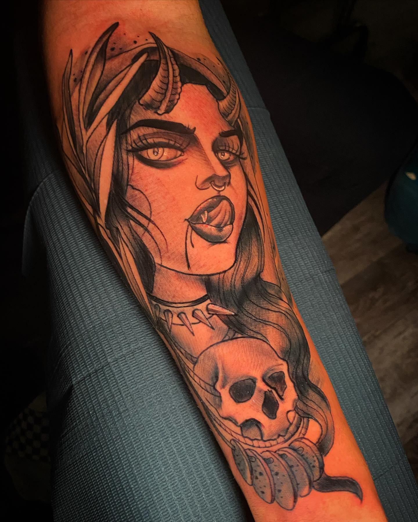 Tattoo by @dapperdustin42 — realism, dark_realism