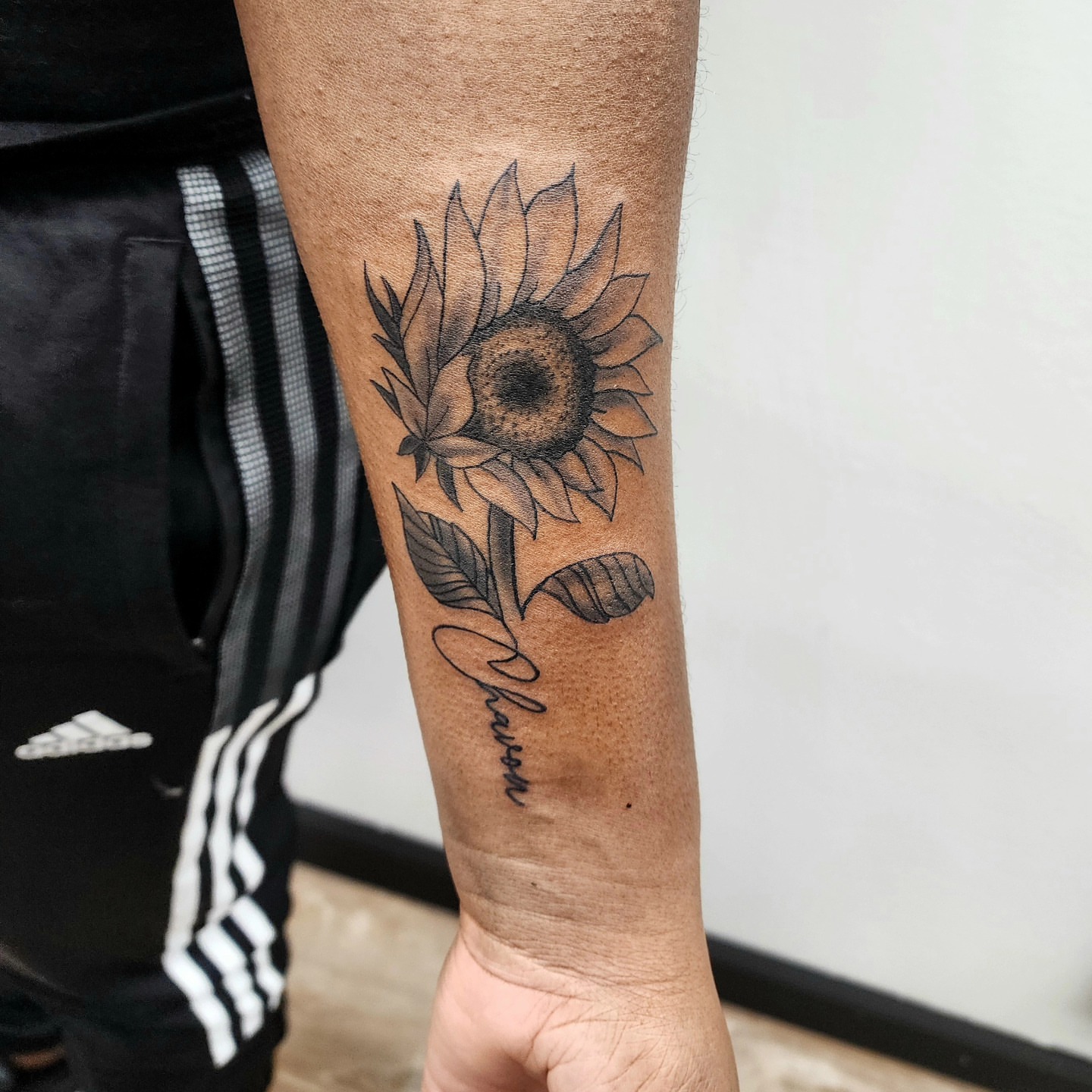 Tattoo by @rome_ink_tattoo — black_and_grey
