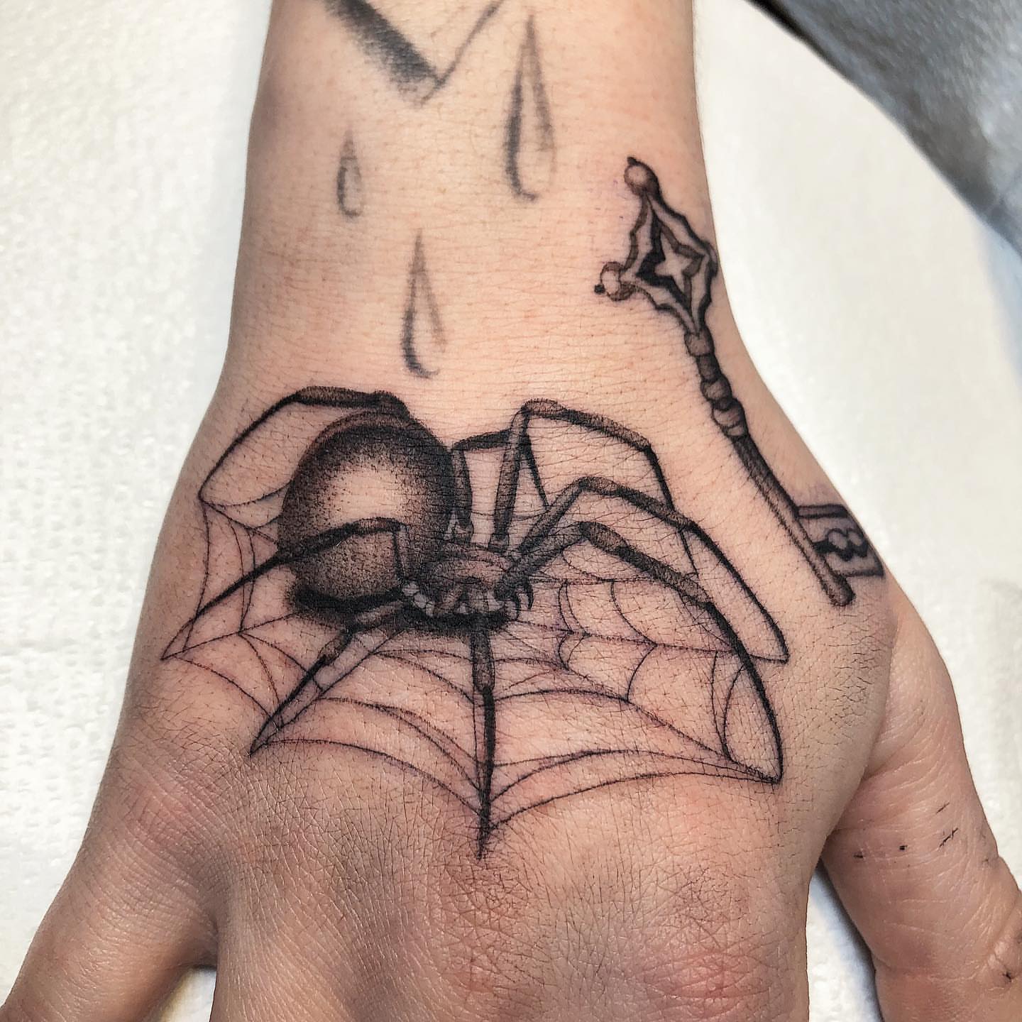 Tattoo by @mickeyycarlisle — black_and_grey, realism