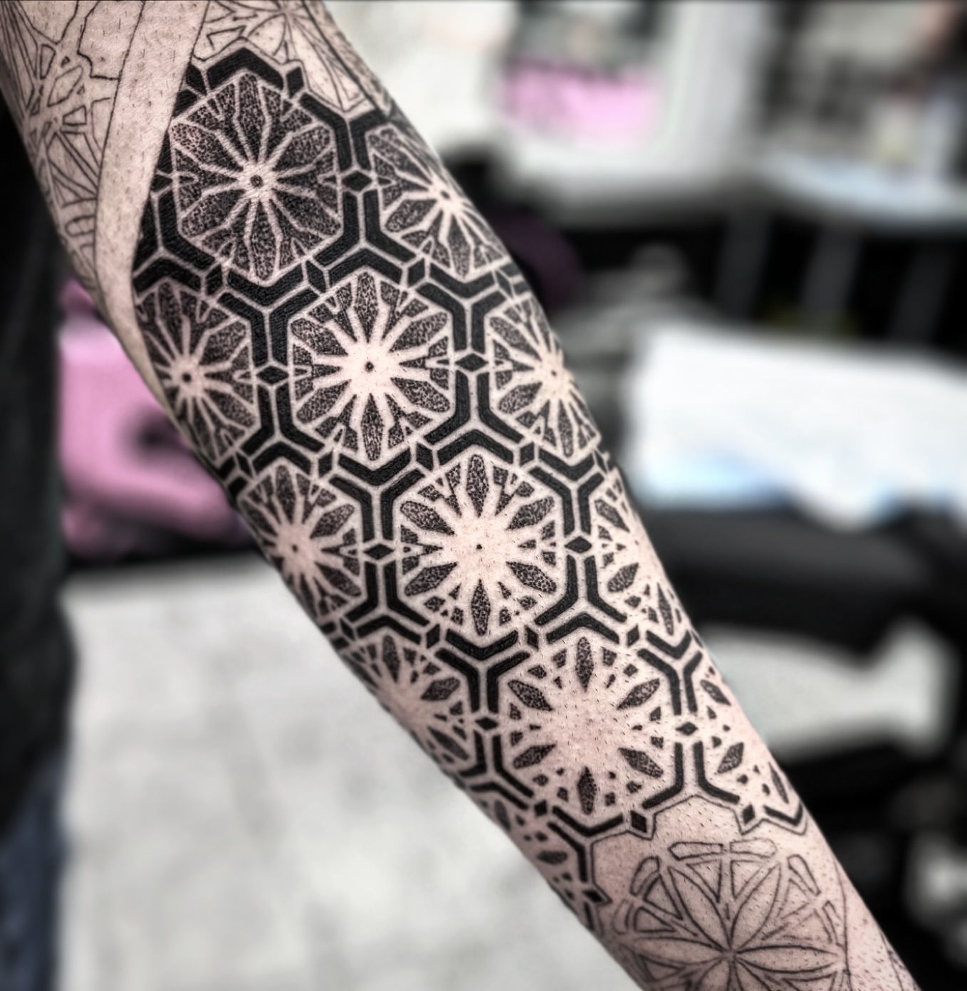 Tattoo by @mastercrae — geometric