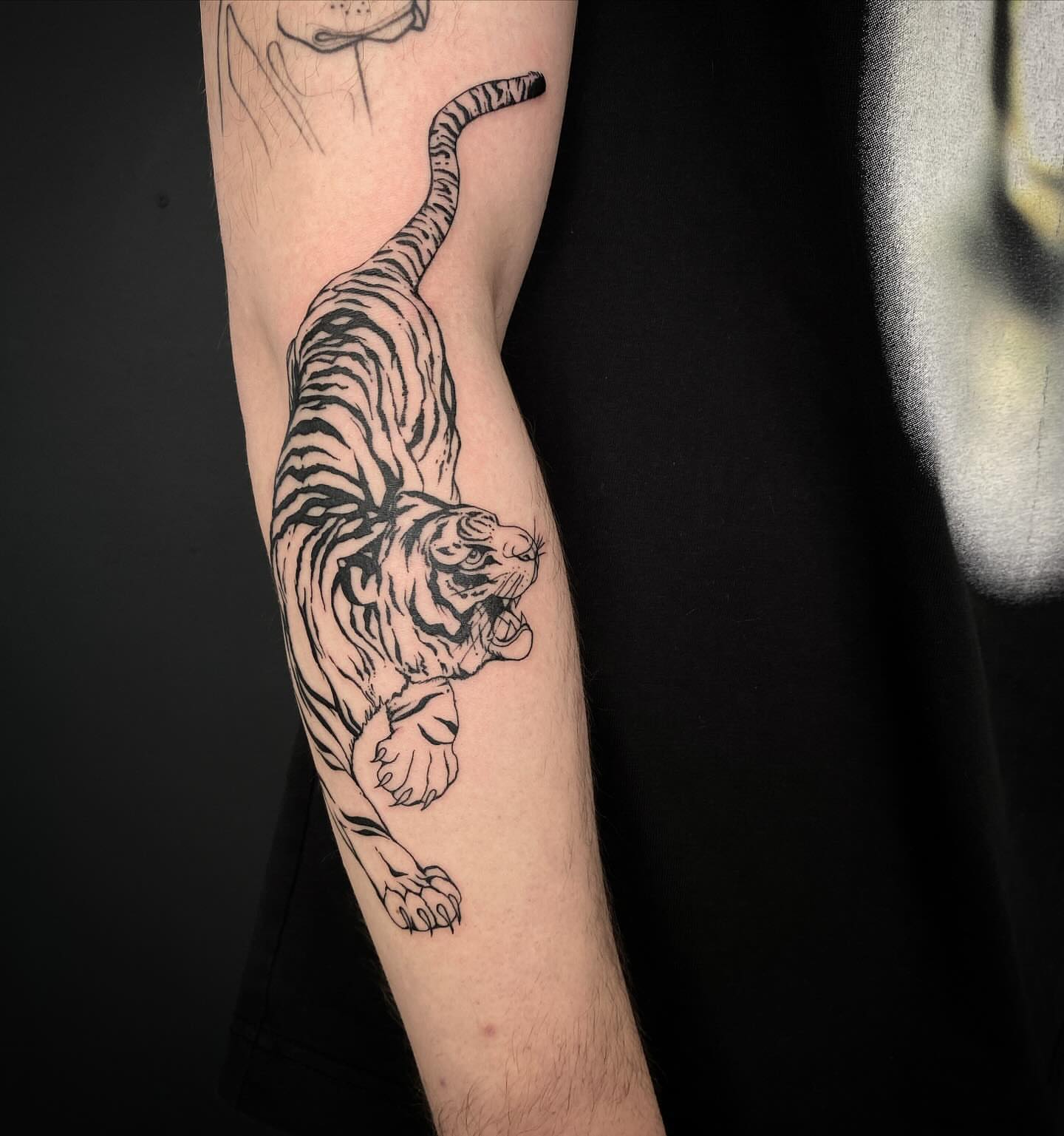 Tattoo by @chrisdafacetattoo — black_and_grey