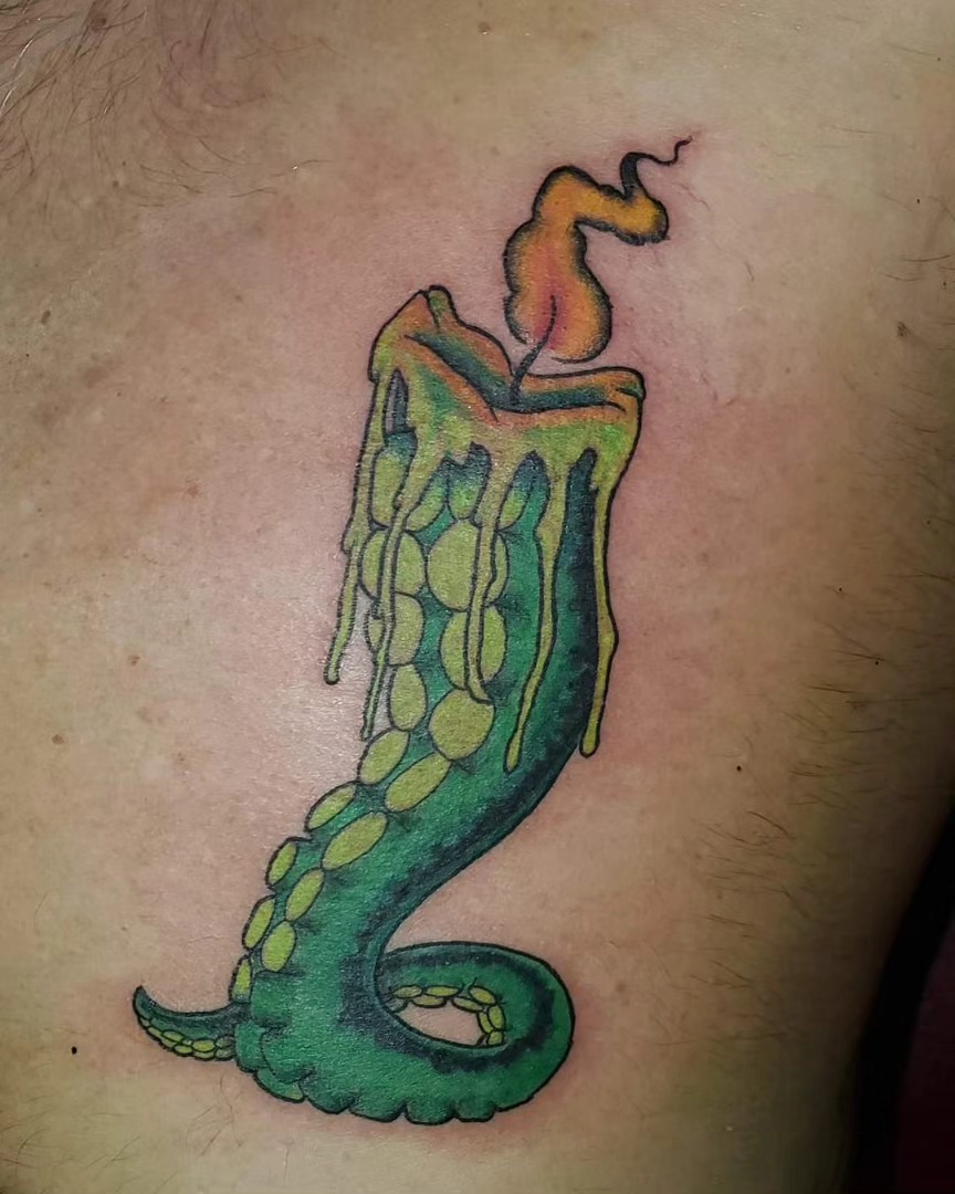 Tattoo by @haileysharpstabs — dotwork