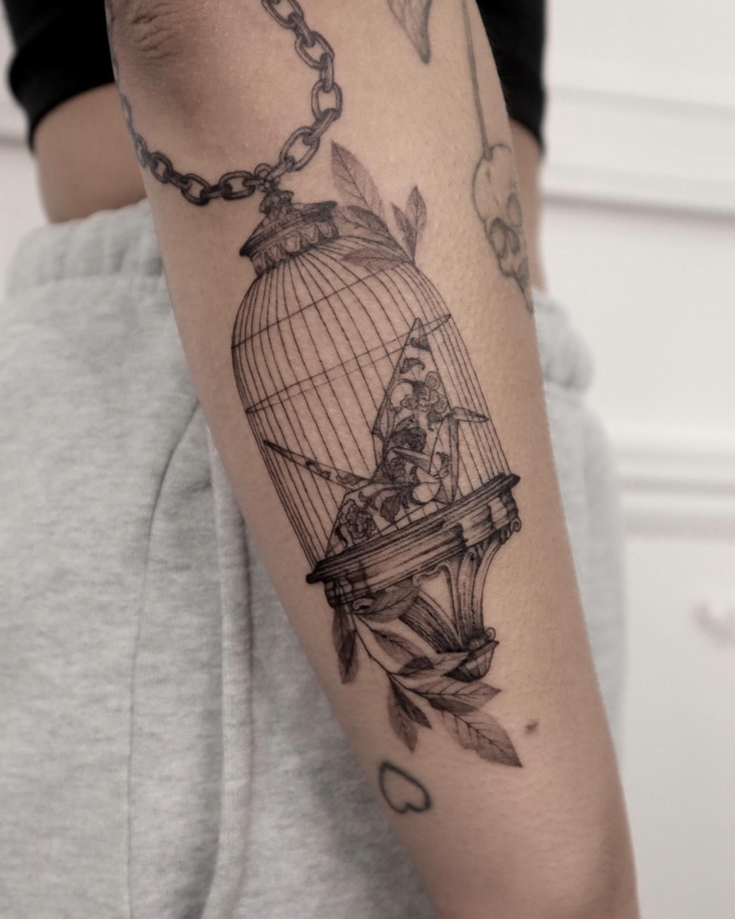 Tattoo by @rit13_ink — black_and_grey
