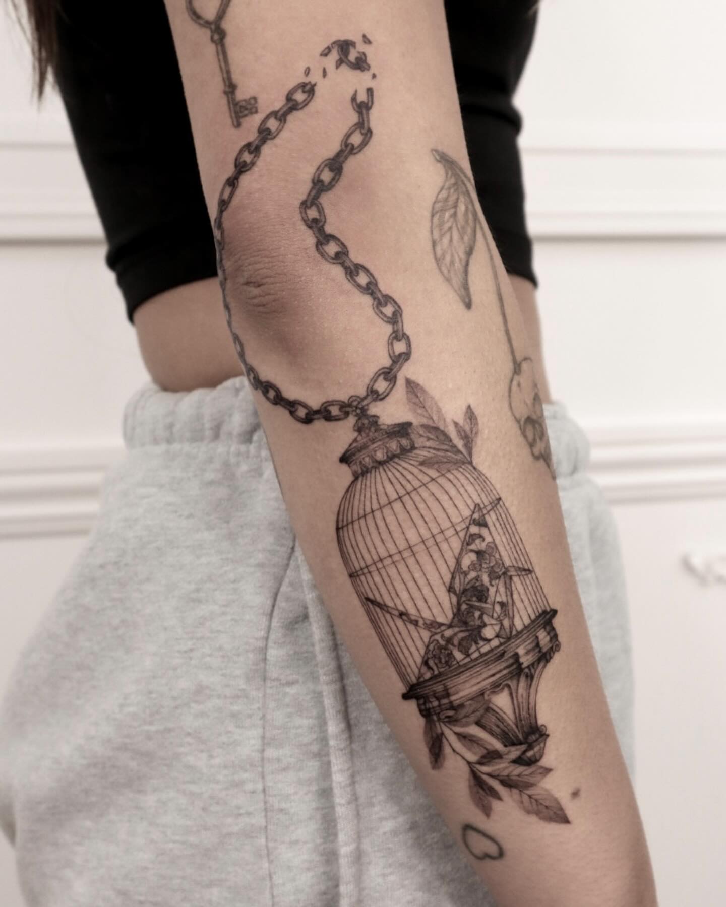 Tattoo by @rit13_ink — black_and_grey