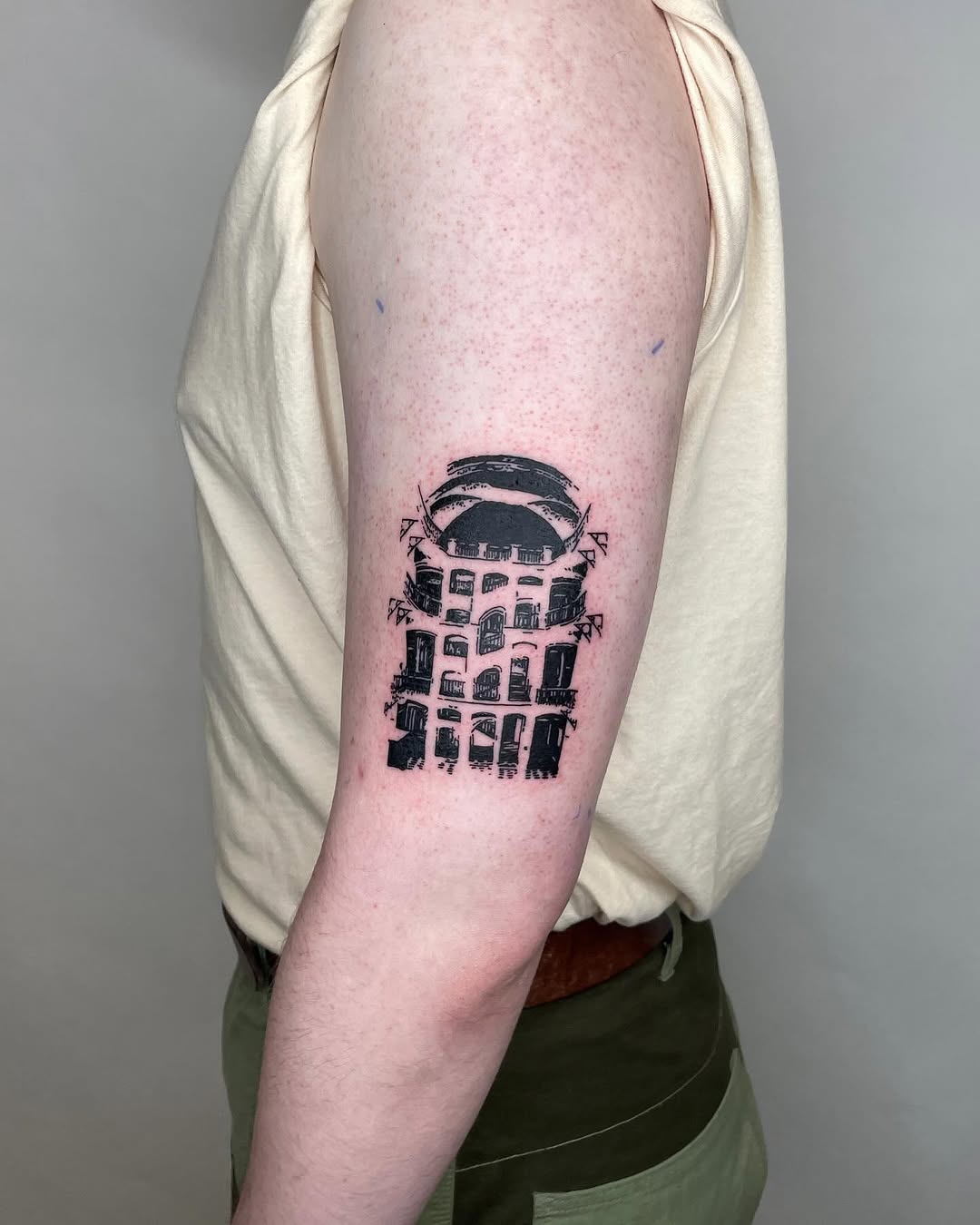 Tattoo by @telephonepole2 — blackwork
