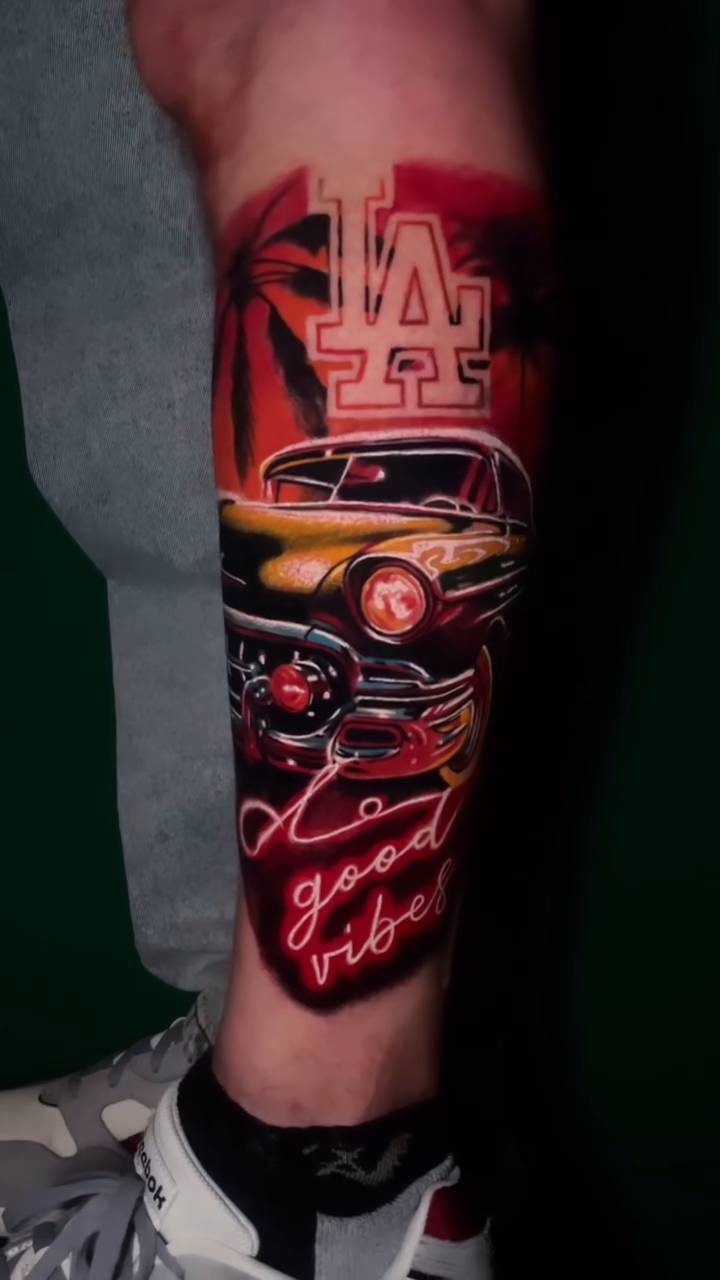 Tattoo by @vono.tattooer — new_school, trash_polka