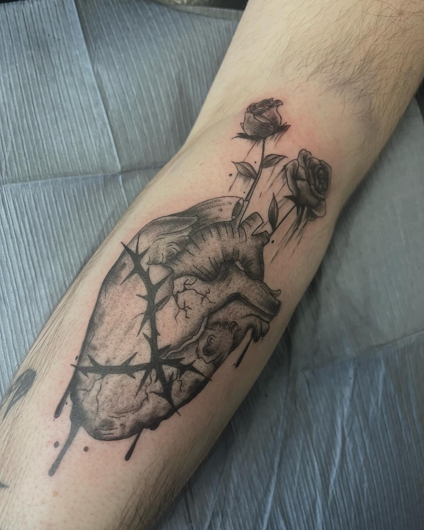Tattoo by @jayspike_tattoos — black_and_grey, realism