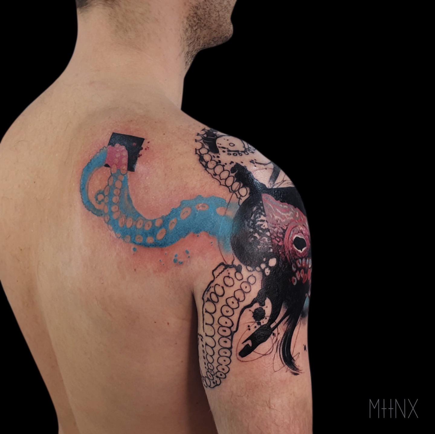 Tattoo by @mattynox — dotwork, realism